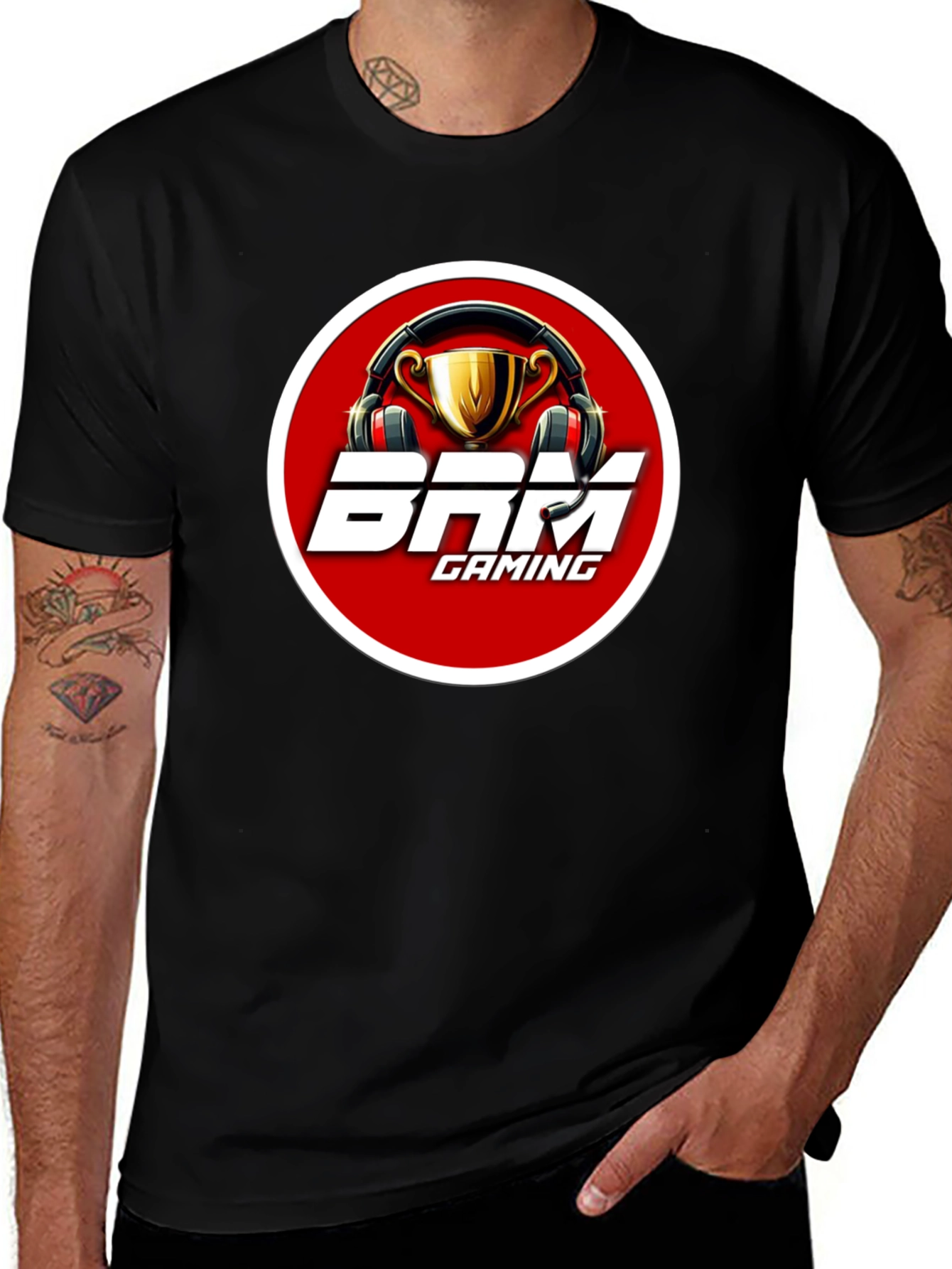 BRM Gaming Black T-Shirt with Logo
