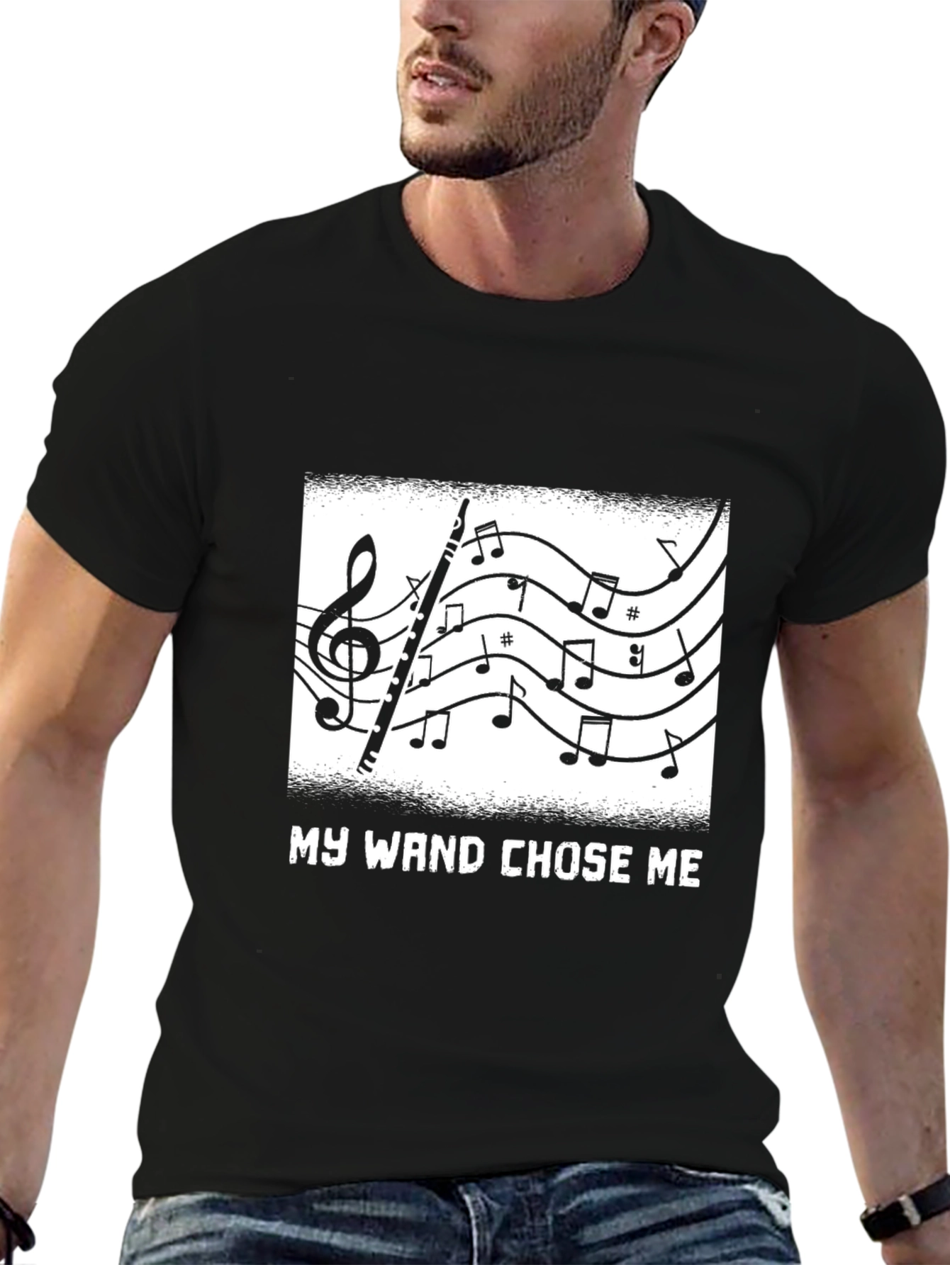 My Wand Chose Me Music T-Shirt