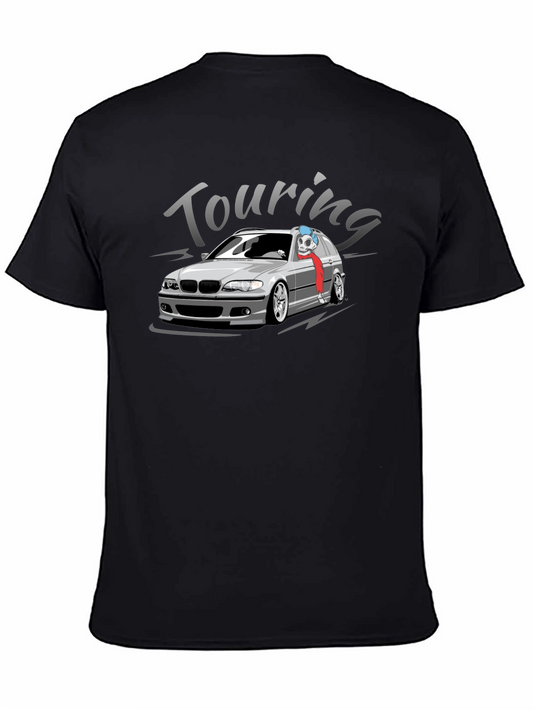 Touring Car Graphic T-Shirt - Skeleton Driver Design