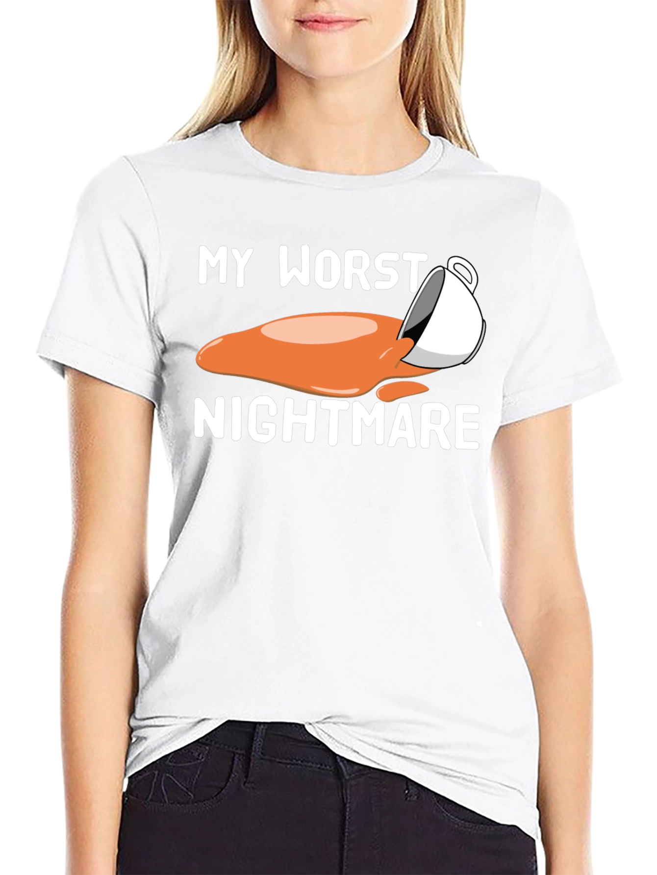 My Worst Nightmare Coffee Spill Graphic T-Shirt
