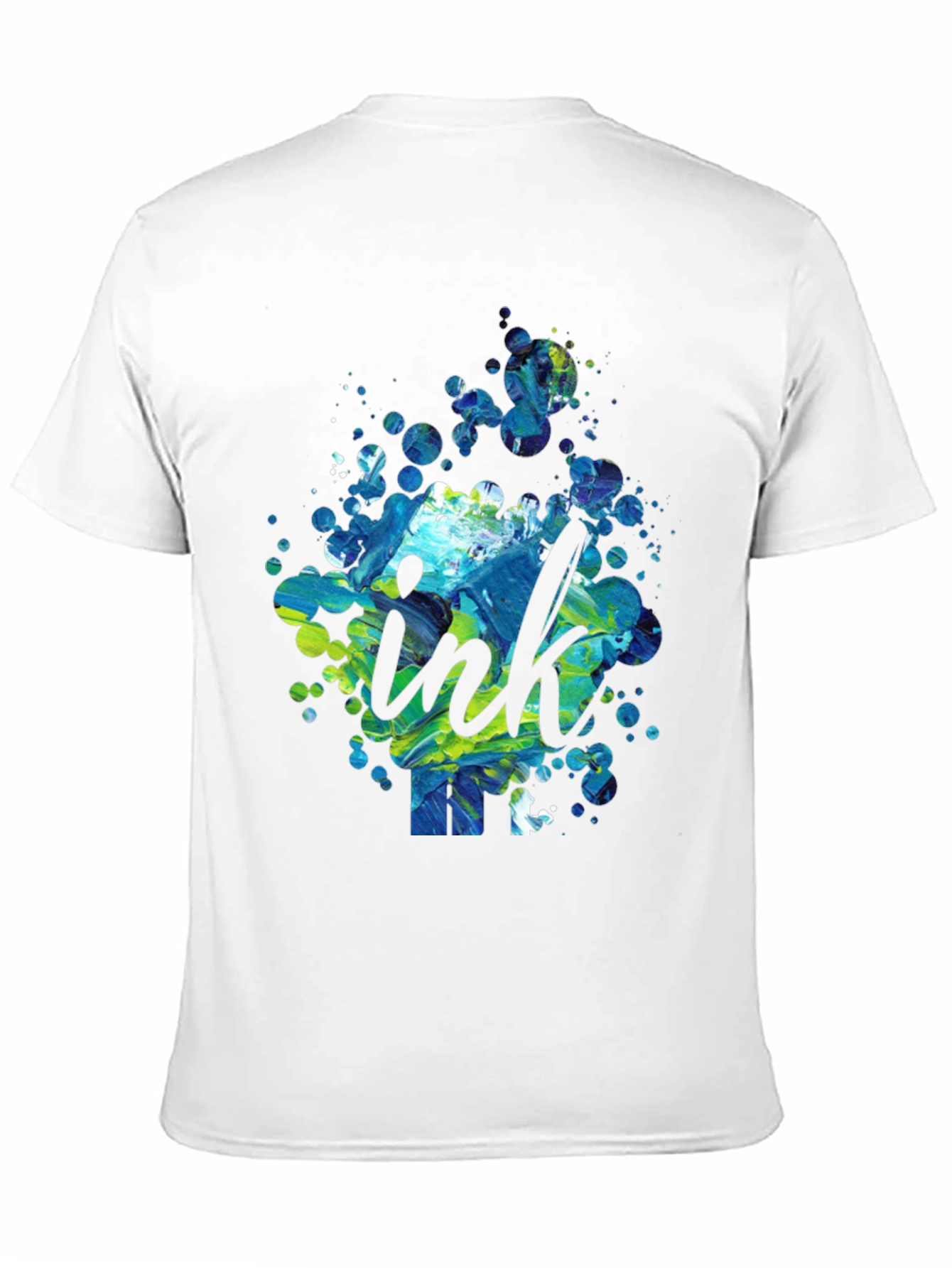 Ink Splatter Graphic Tee - Modern Design