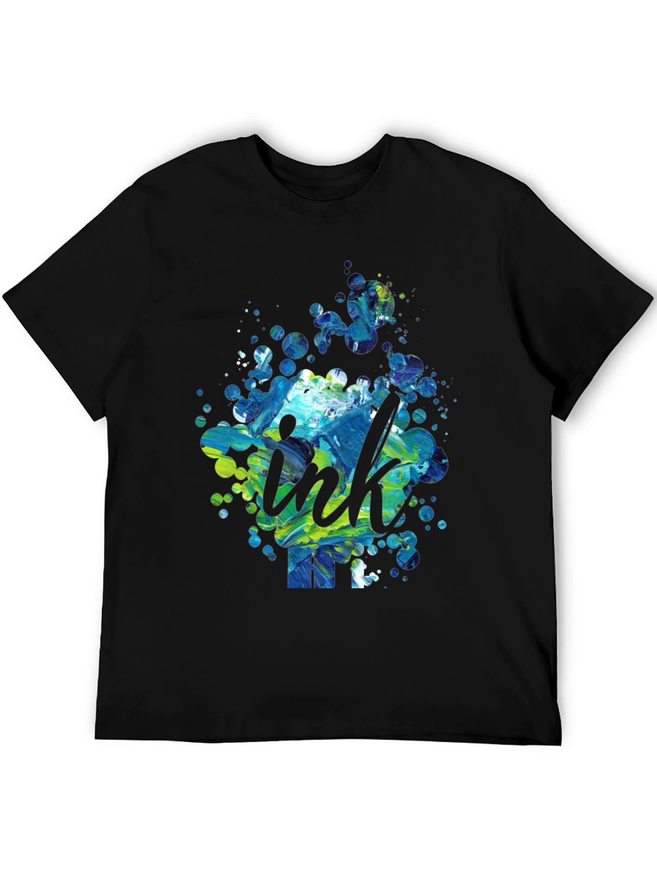 Ink Splatter Graphic Tee - Modern Design