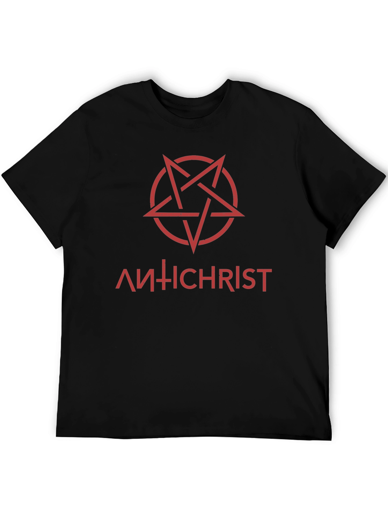 Antichrist Graphic Tee - Black Cotton T-Shirt