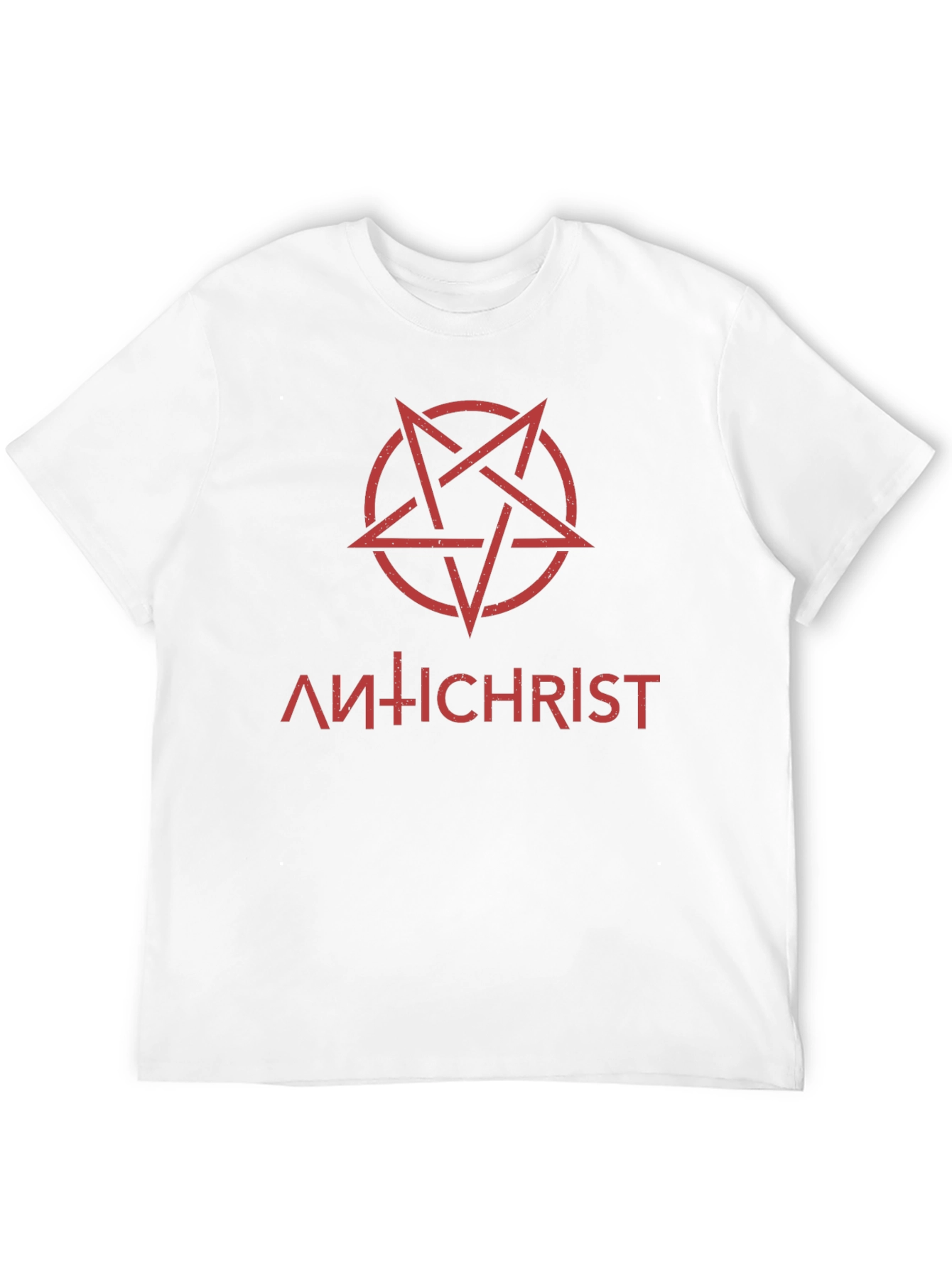 Antichrist Graphic Tee - Black Cotton T-Shirt