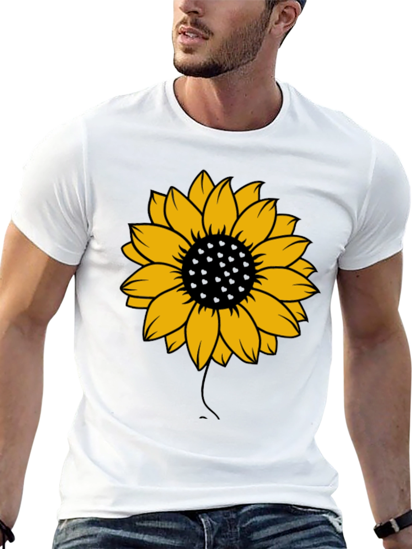 Sunflower Graphic Tee - Black Unisex T-Shirt