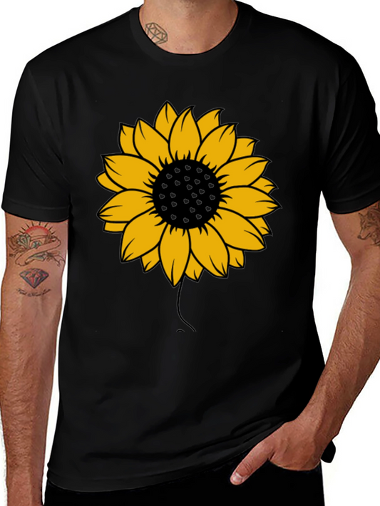 Sunflower Graphic Tee - Black Unisex T-Shirt