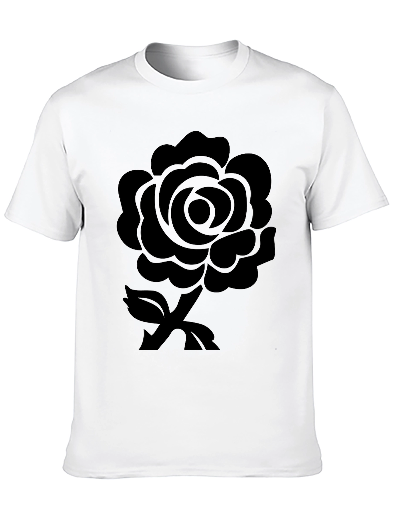 Black Rose Graphic Tee - Stylish Casual Wear
