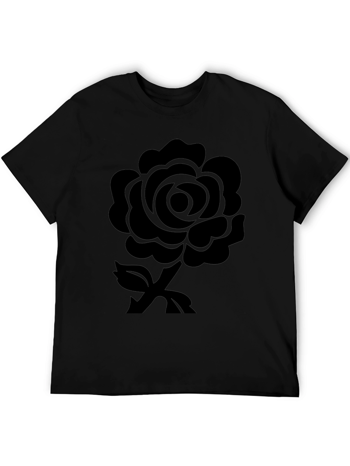 Black Rose Graphic Tee - Stylish Casual Wear
