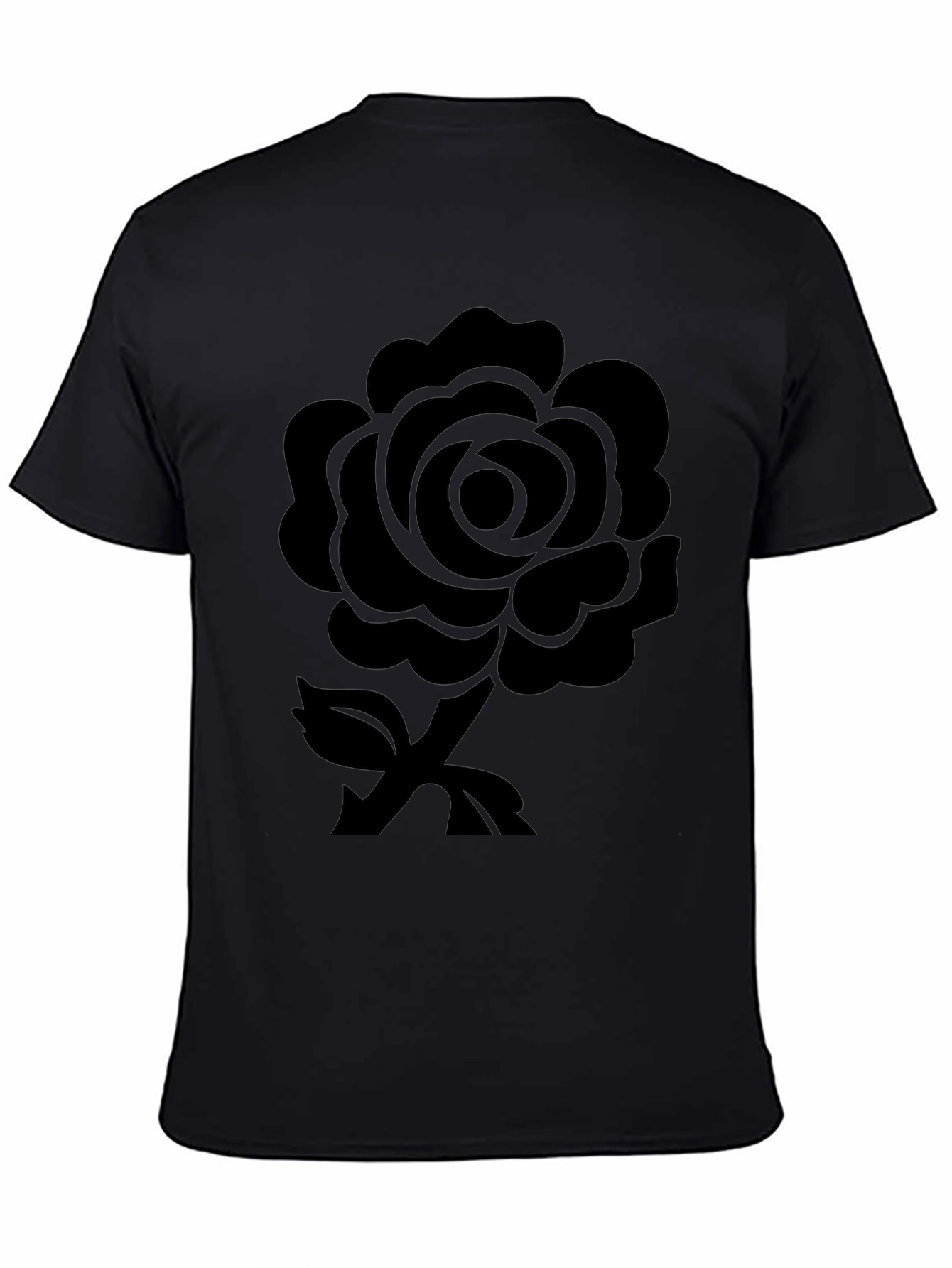 Black Rose Graphic Tee - Stylish Casual Wear