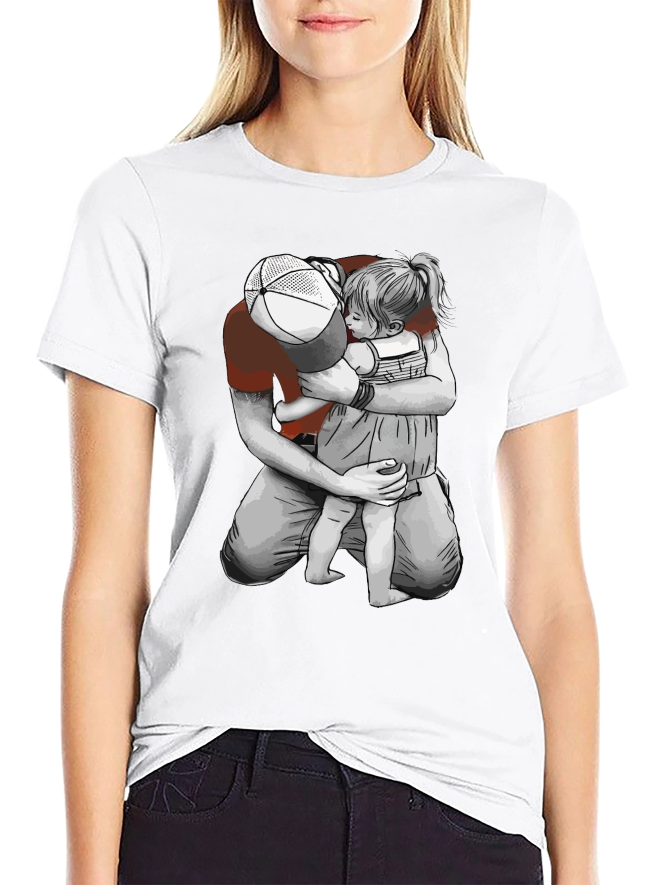 Father & Daughter Graphic Tee - Heartwarming Design