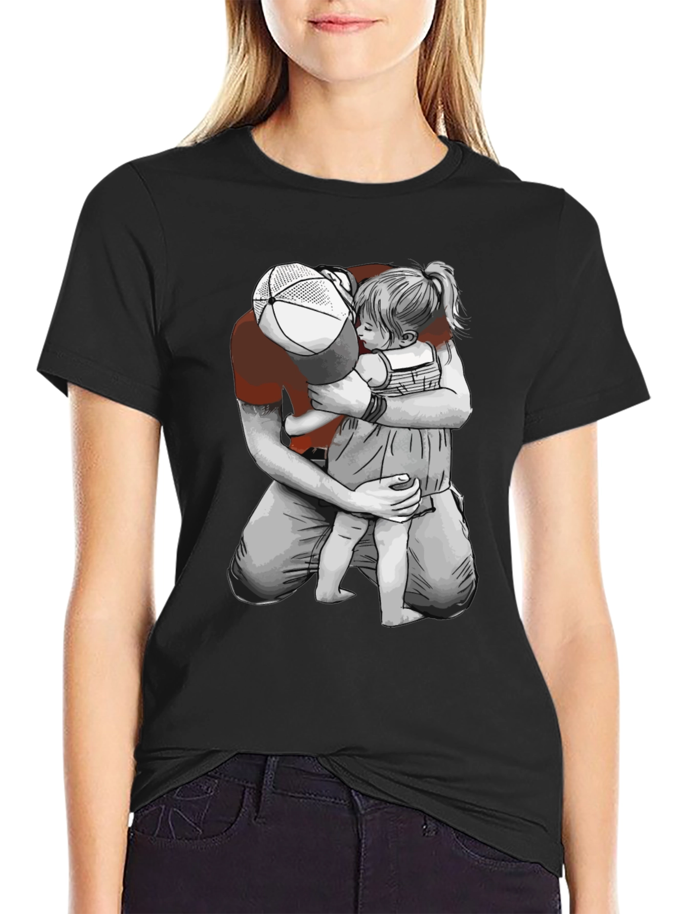 Father & Daughter Graphic Tee - Heartwarming Design