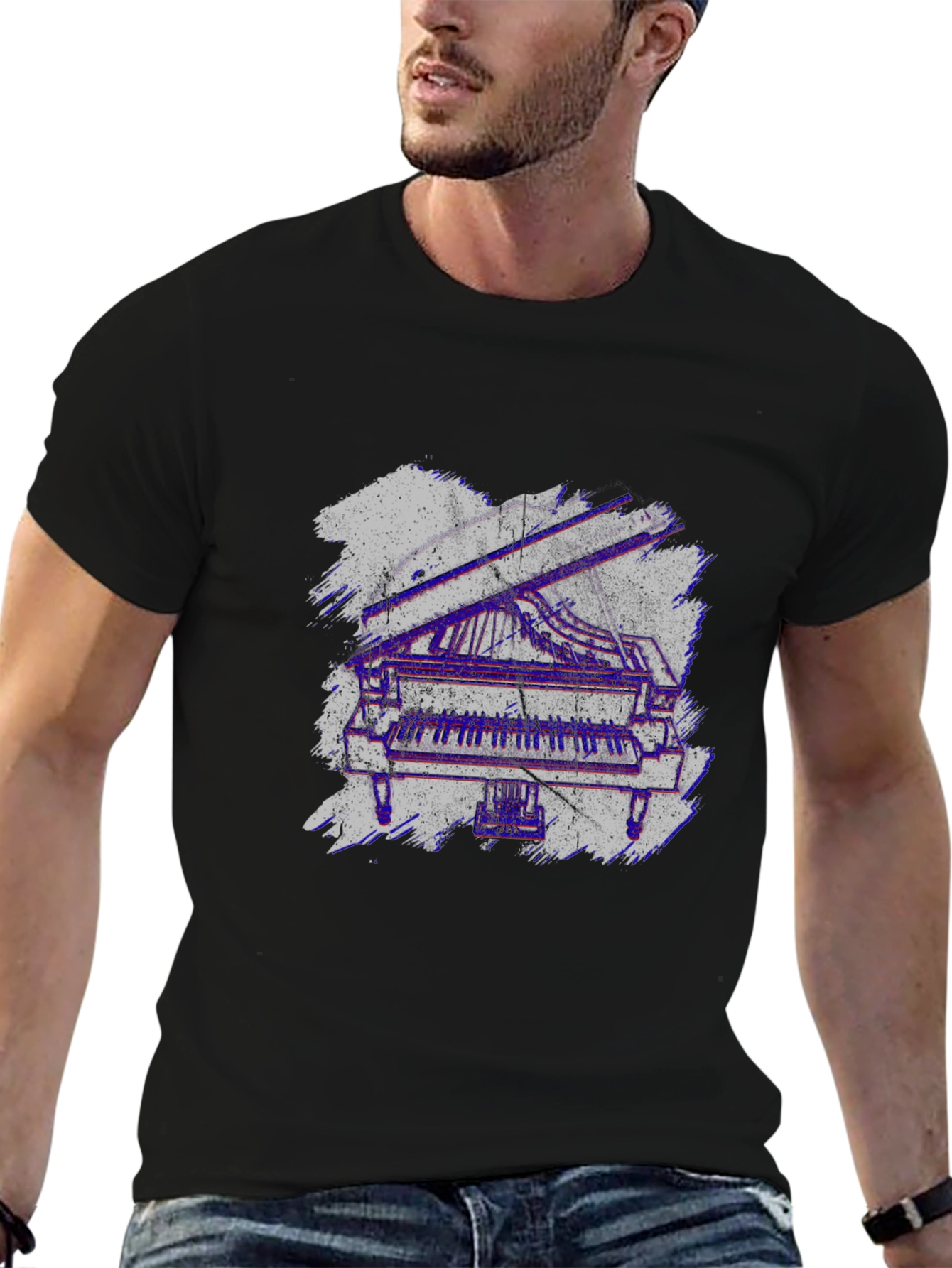 Piano T-Shirt - Cool Music Lover Graphic Tee