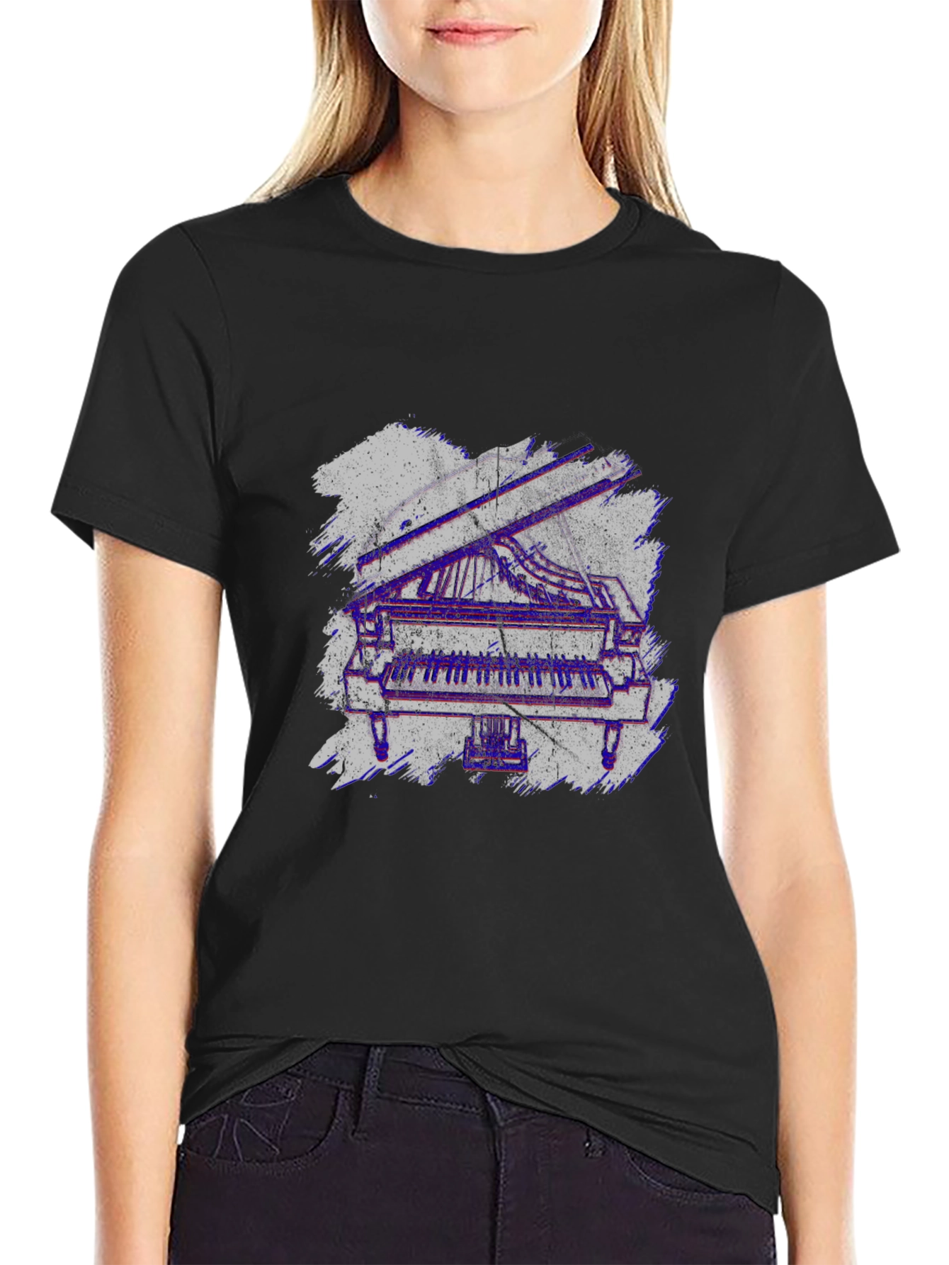 Piano T-Shirt - Cool Music Lover Graphic Tee