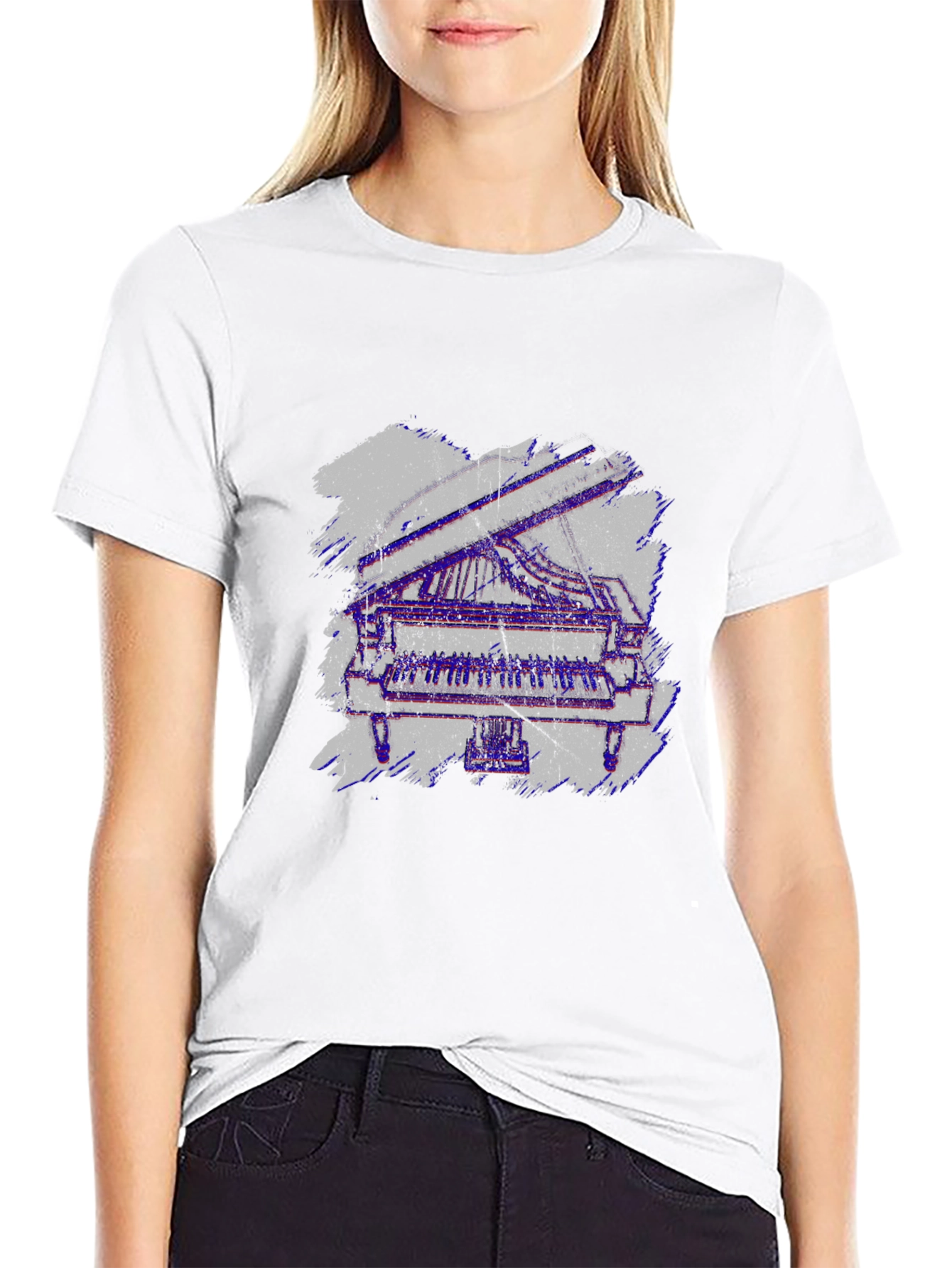 Piano T-Shirt - Cool Music Lover Graphic Tee