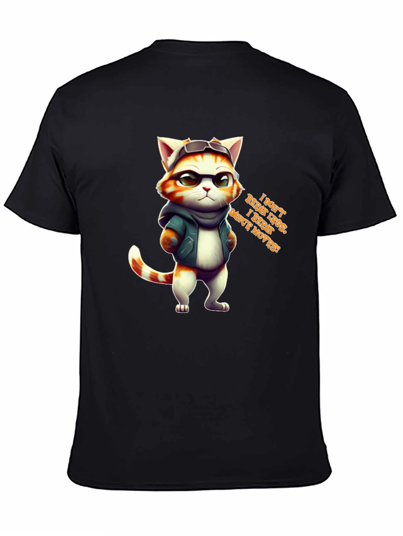 Cool Cat Graphic Tee - I Break Moves!