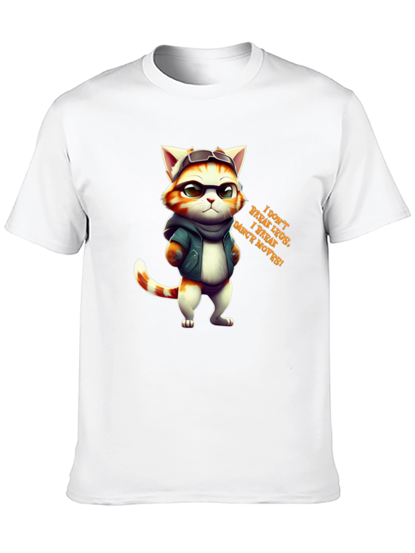 Cool Cat Graphic Tee - I Break Moves!