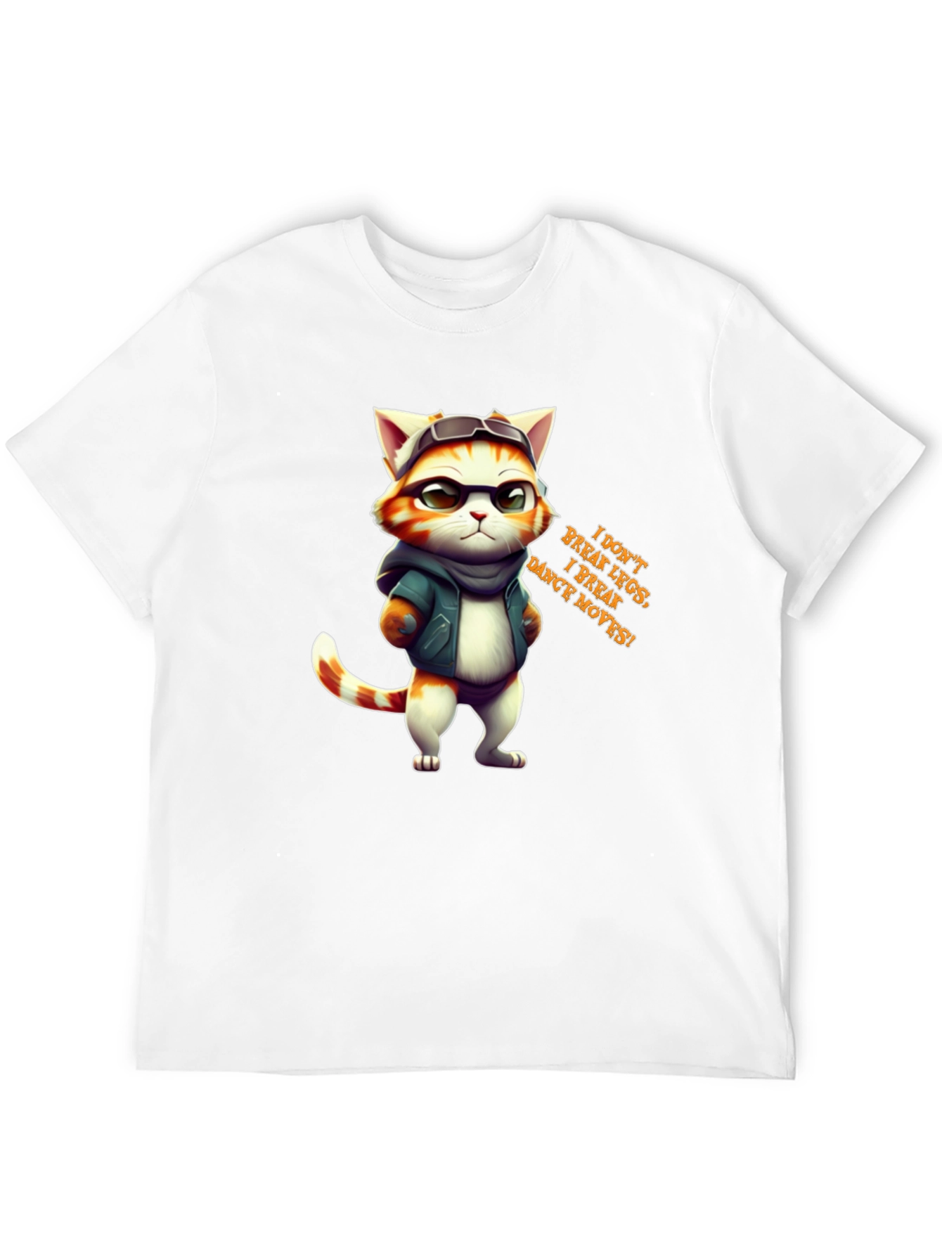 Cool Cat Graphic Tee - I Break Moves!