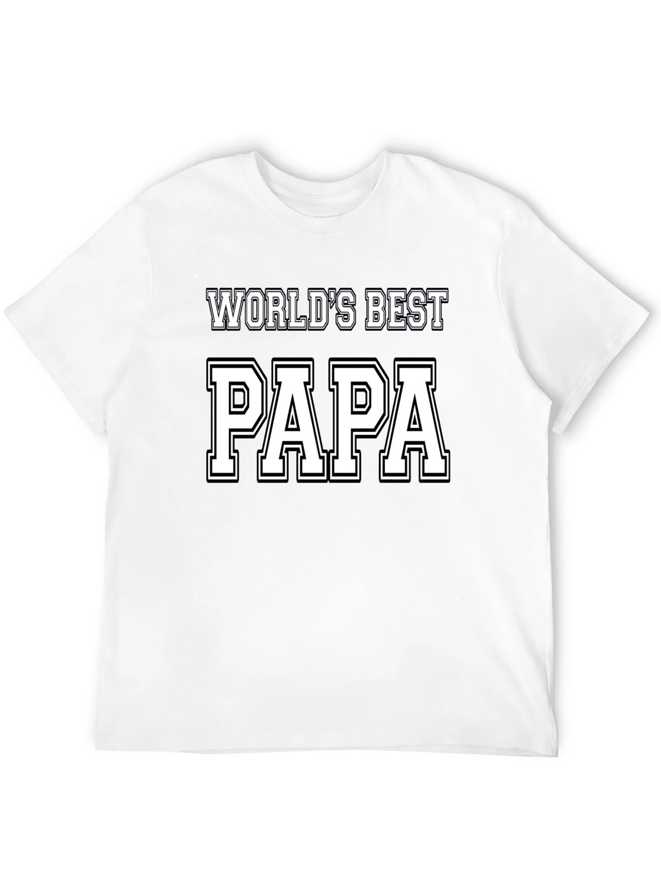 Worlds Best Papa Black T-Shirt
