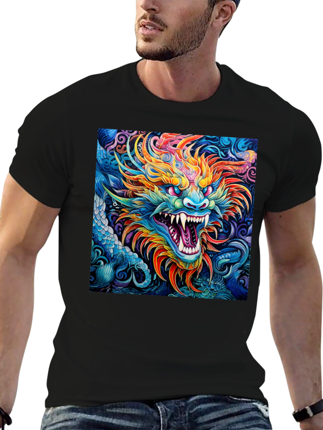 Dragon Art T-Shirt - Bold Graphic Tee