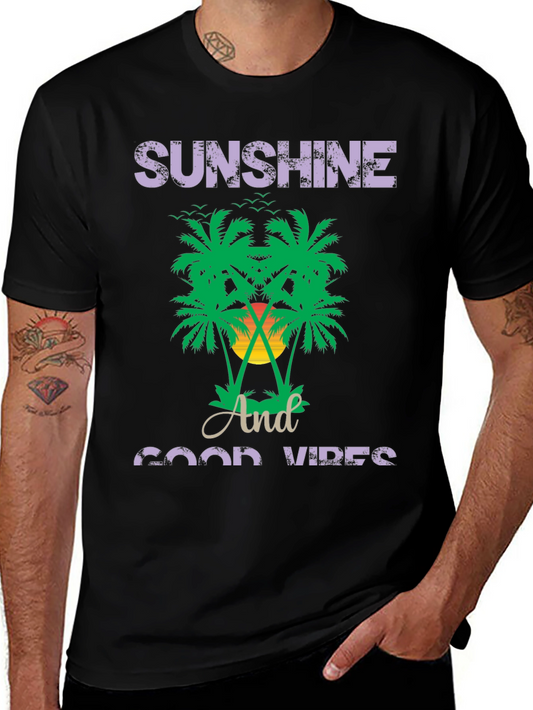 Sunshine and Good Vibes Graphic T-Shirt