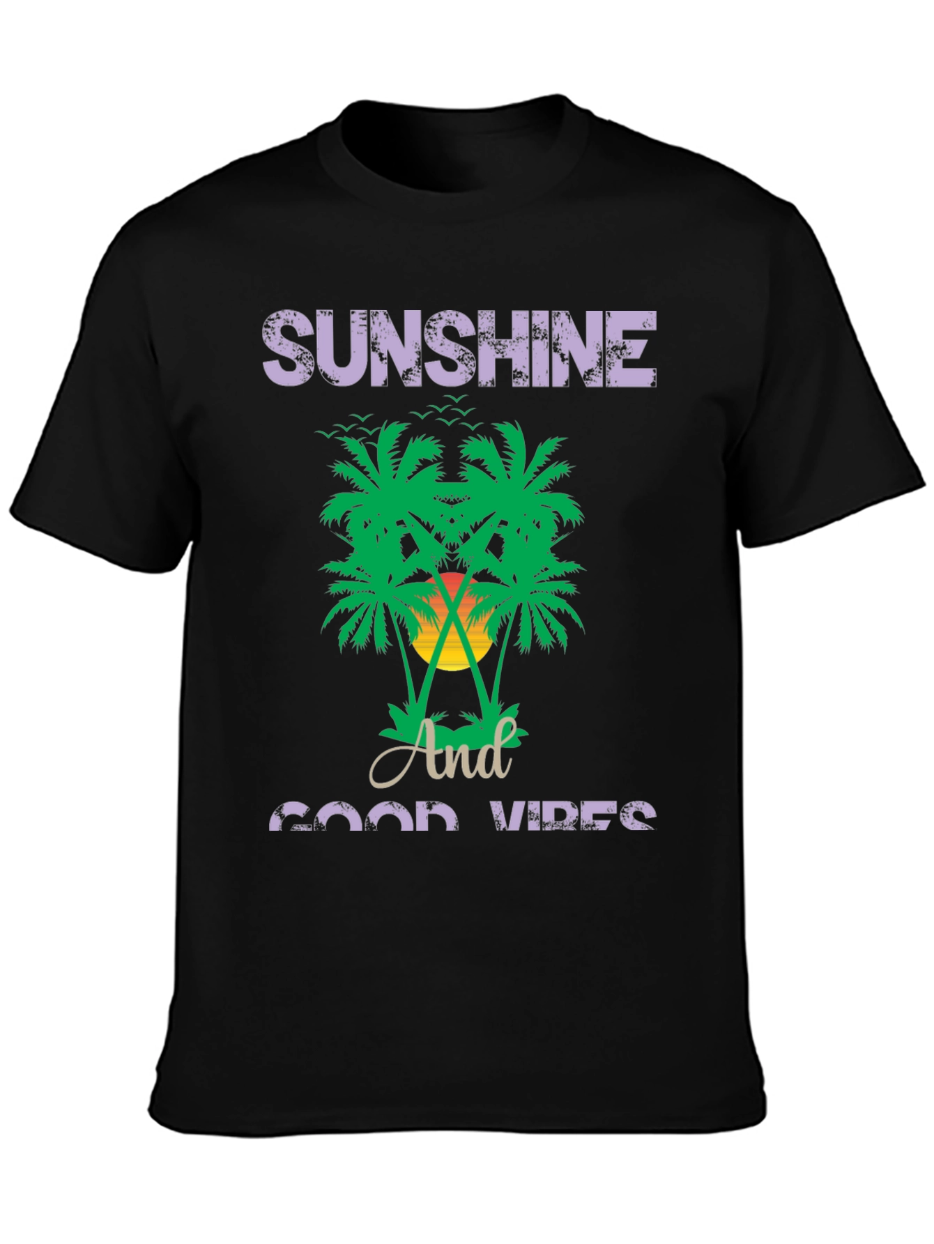Sunshine and Good Vibes Graphic T-Shirt