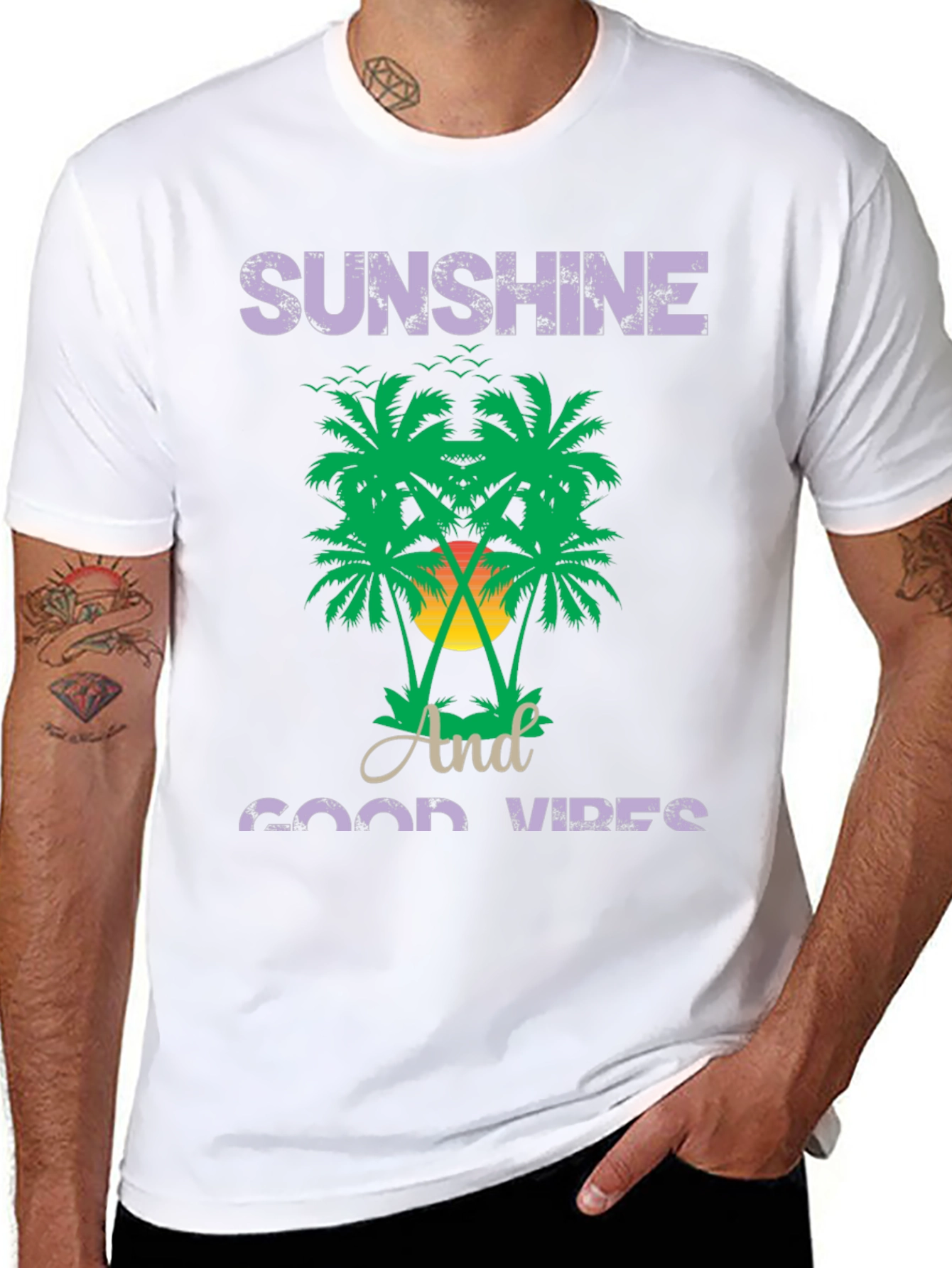 Sunshine and Good Vibes Graphic T-Shirt