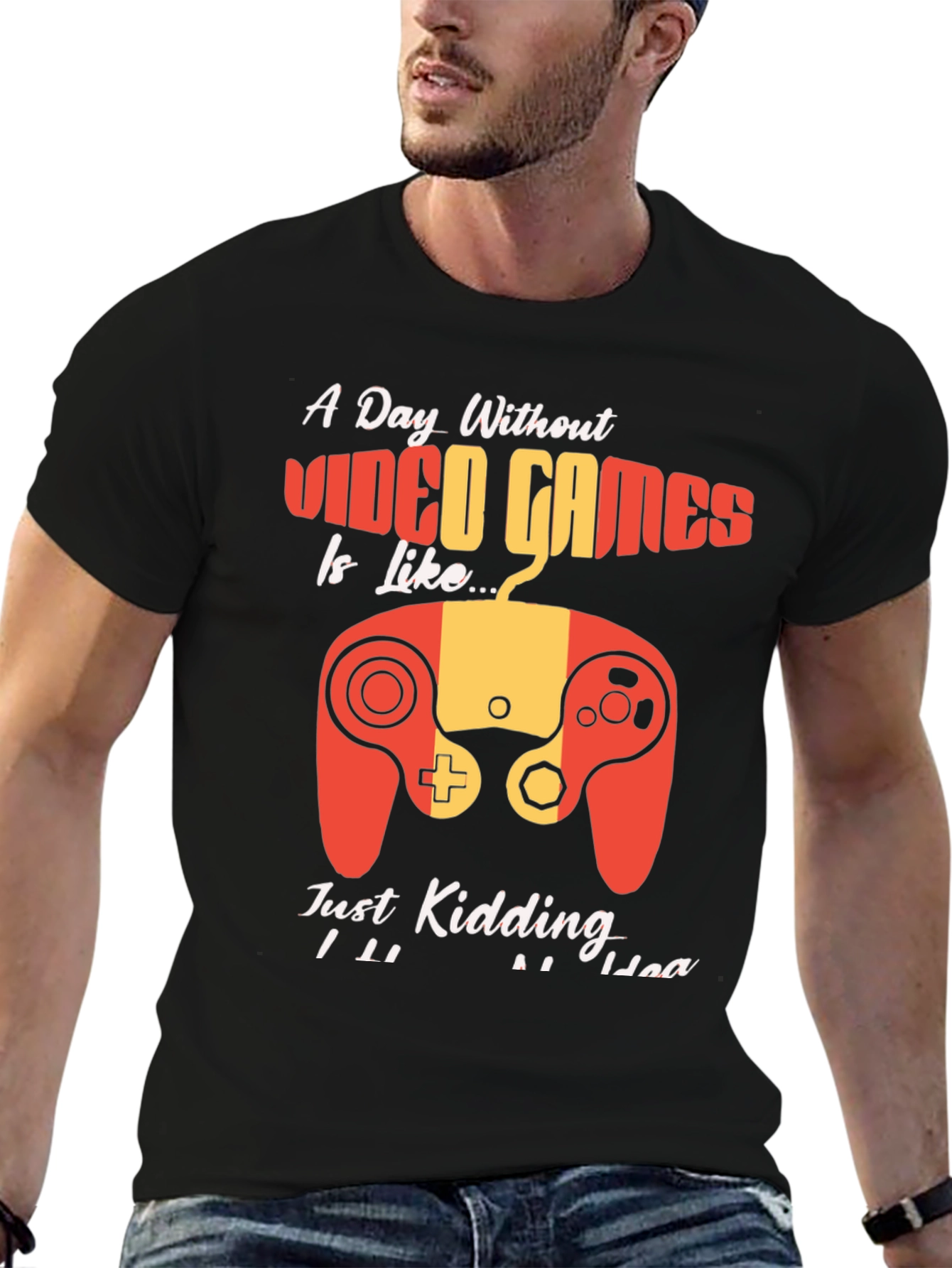 Funny Gamer T-Shirt - A Day Without Video Games