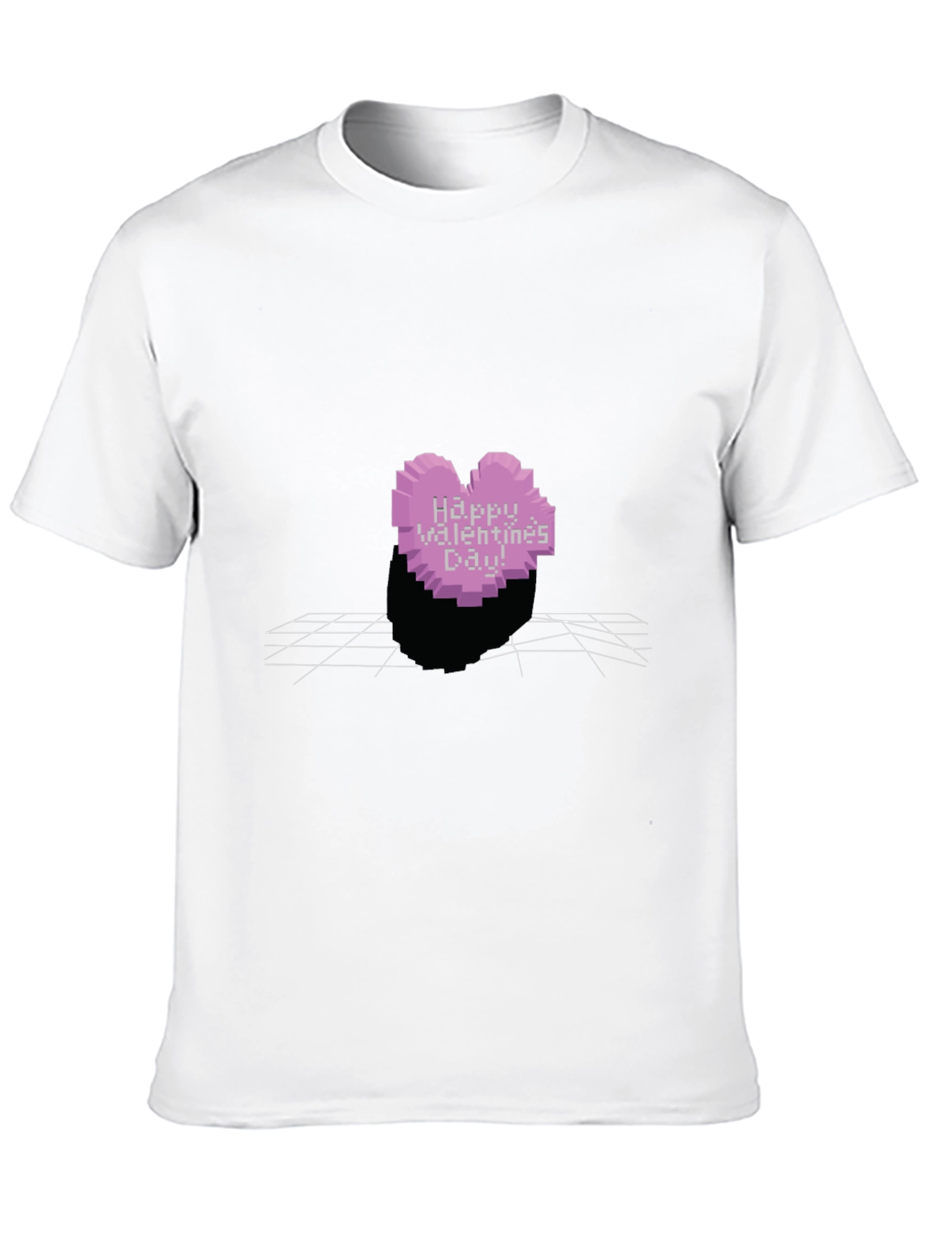 Pixel Heart Valentines Day T-Shirt
