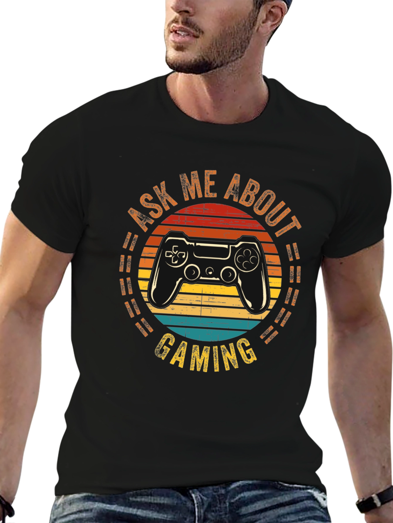 Ask Me About Gaming T-Shirt Controller Design