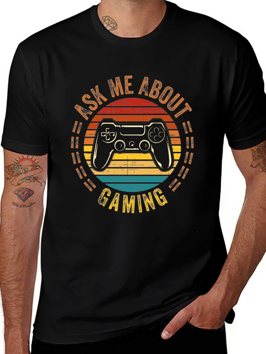 Ask Me About Gaming T-Shirt Controller Design