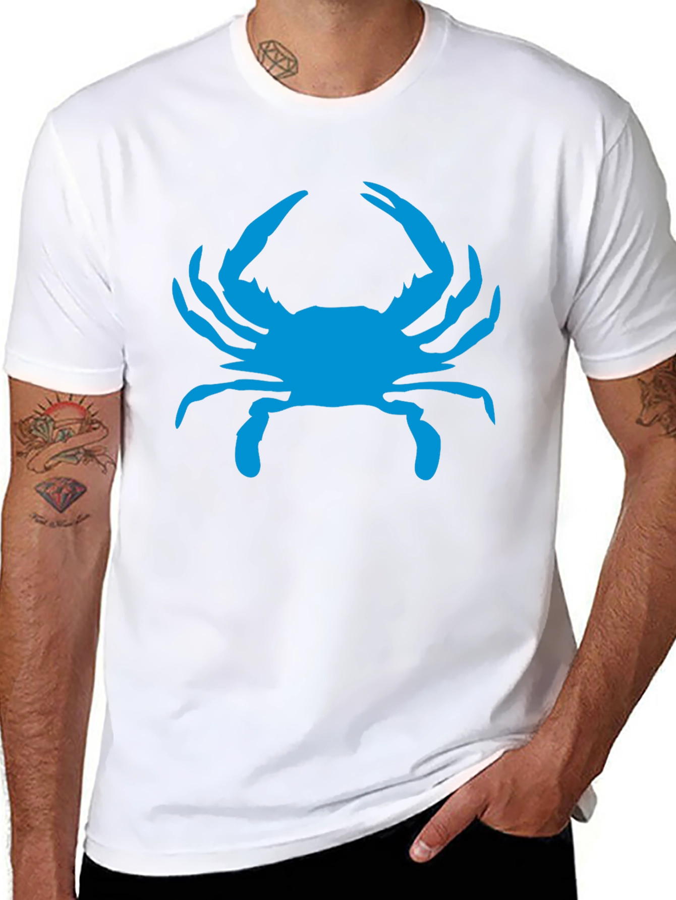 Blue Crab Graphic Tee - Stylish & Unique!
