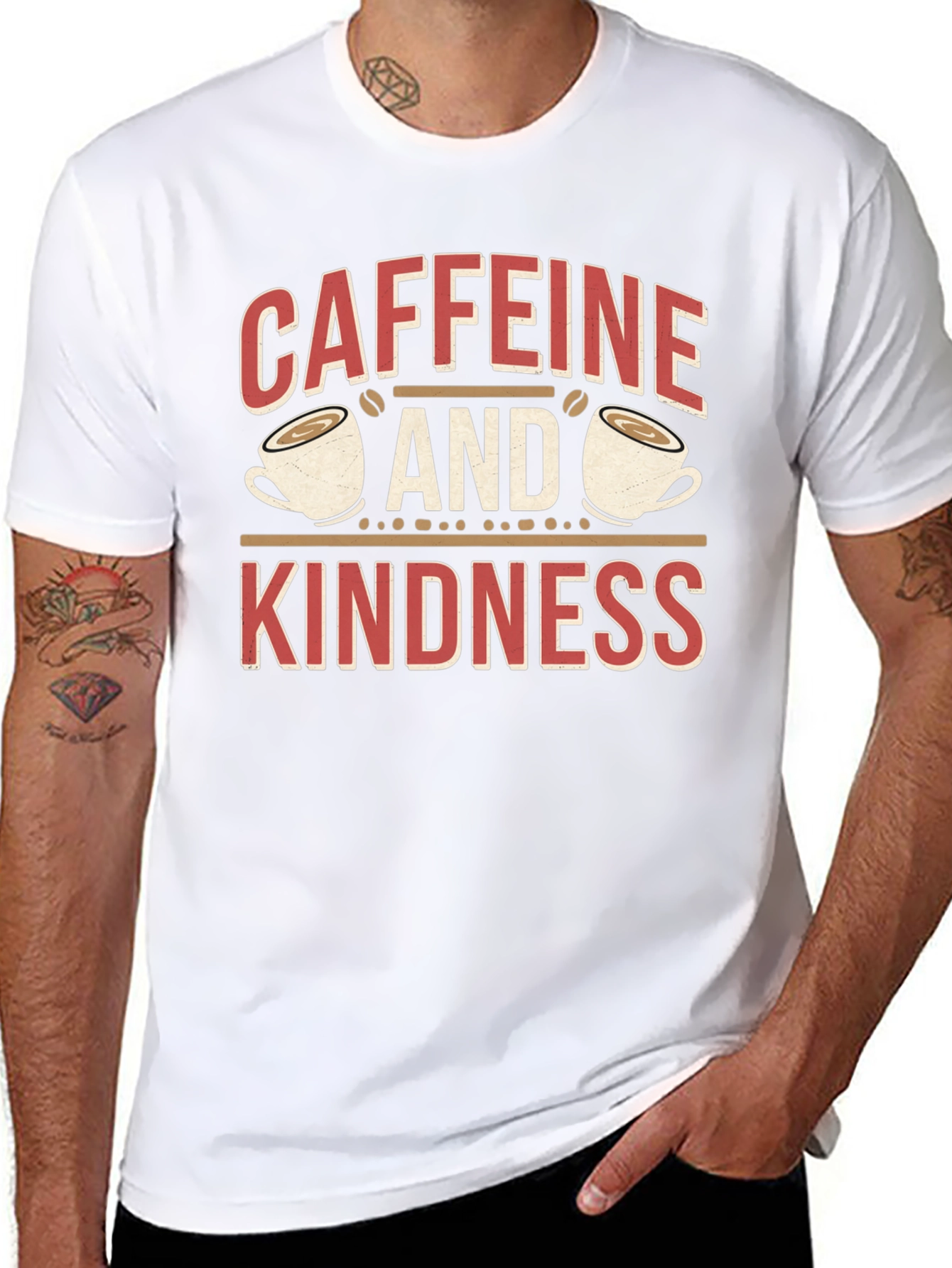 Caffeine and Kindness Graphic Tee