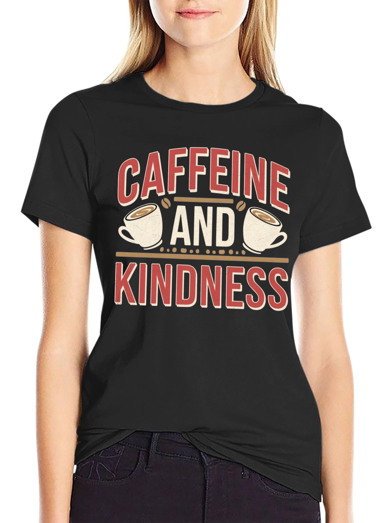 Caffeine and Kindness Graphic Tee