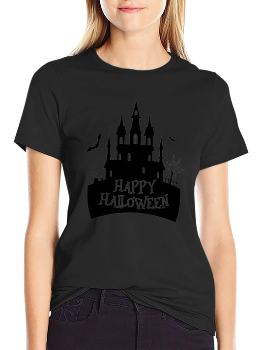 Happy Halloween Castle Graphic Tee