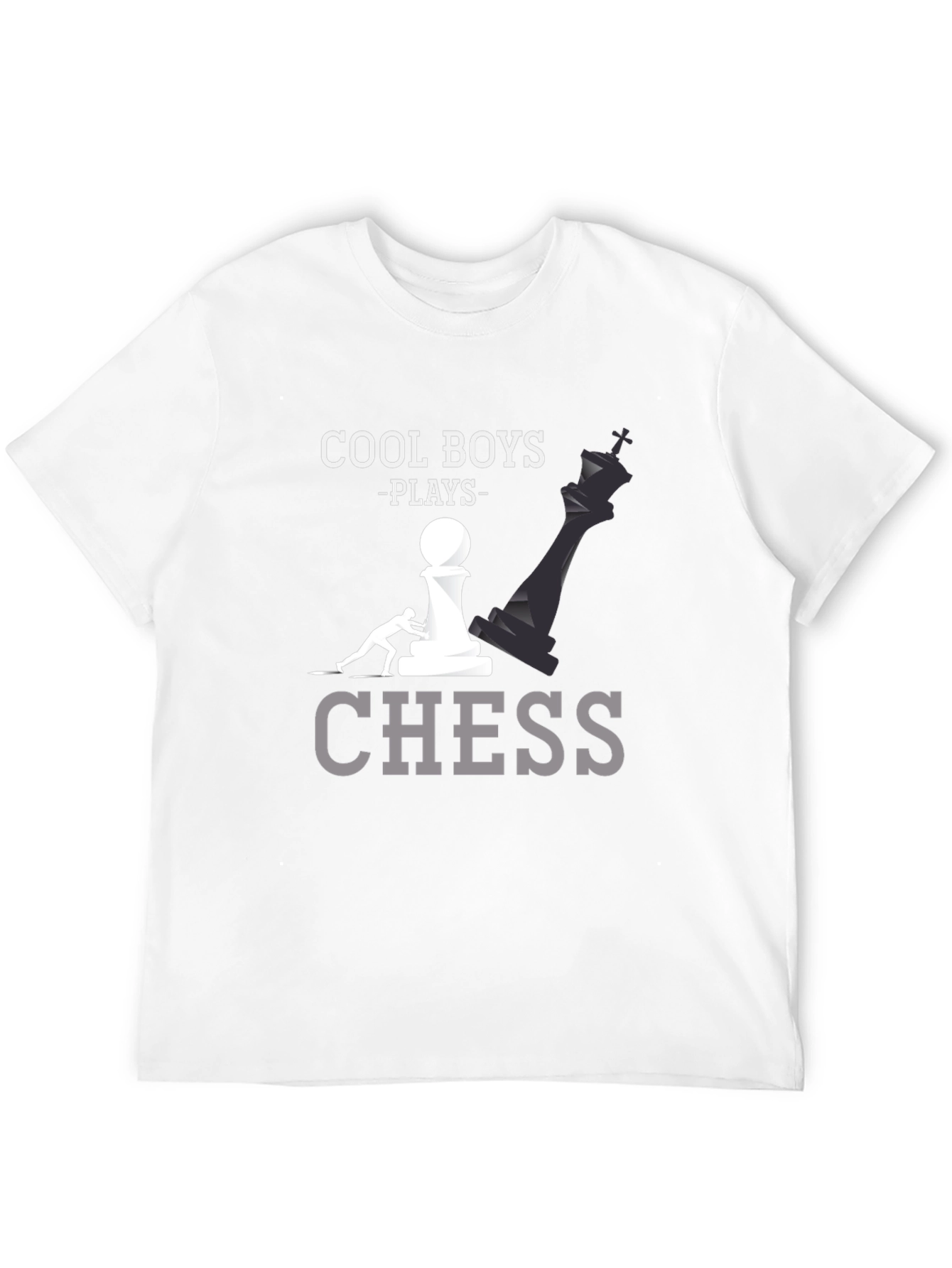 Cool Boys Play Chess T-Shirt Graphic Tee