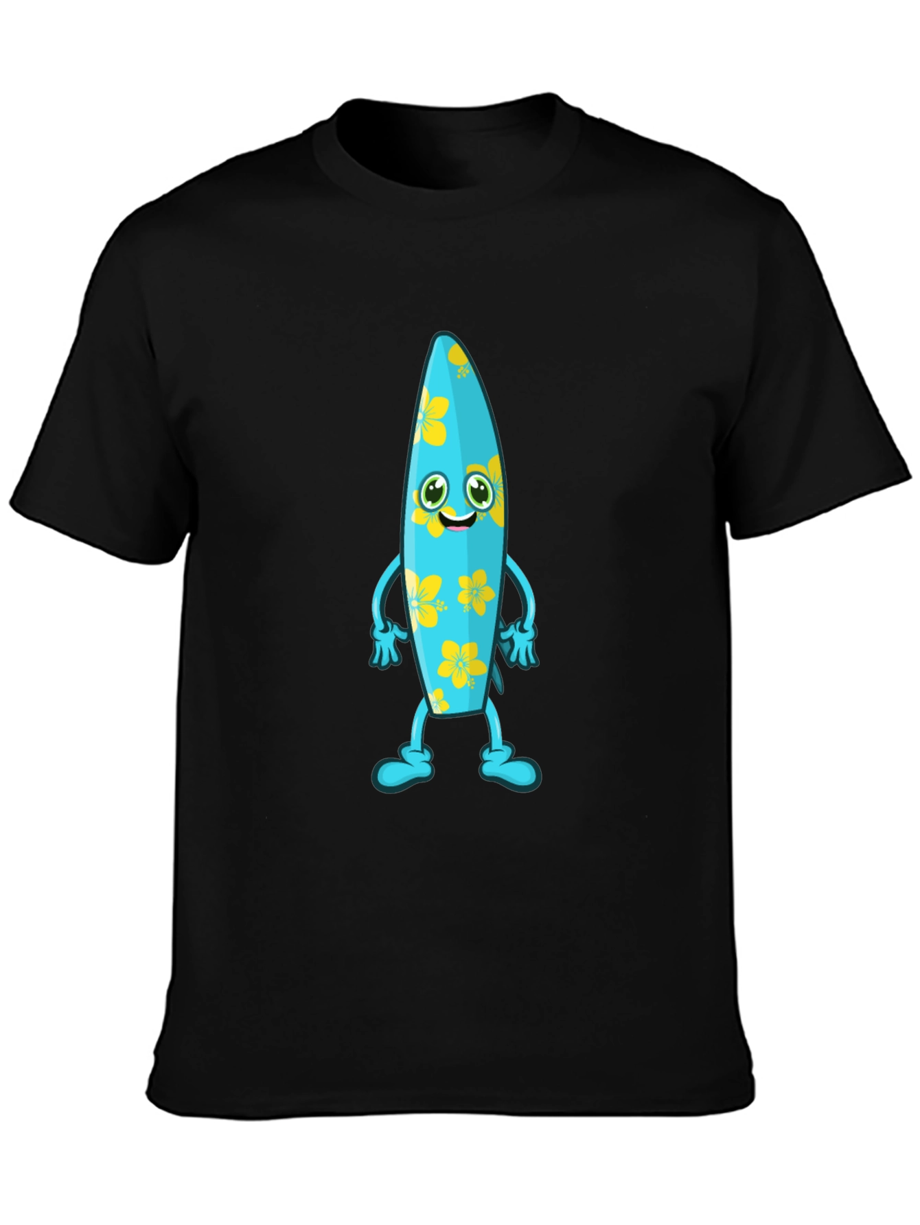 Fun Surfboard Character Graphic Tee