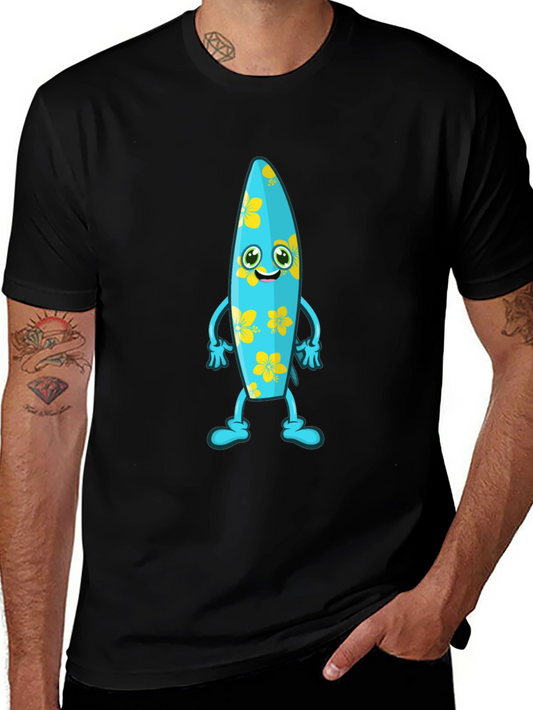 Fun Surfboard Character Graphic Tee