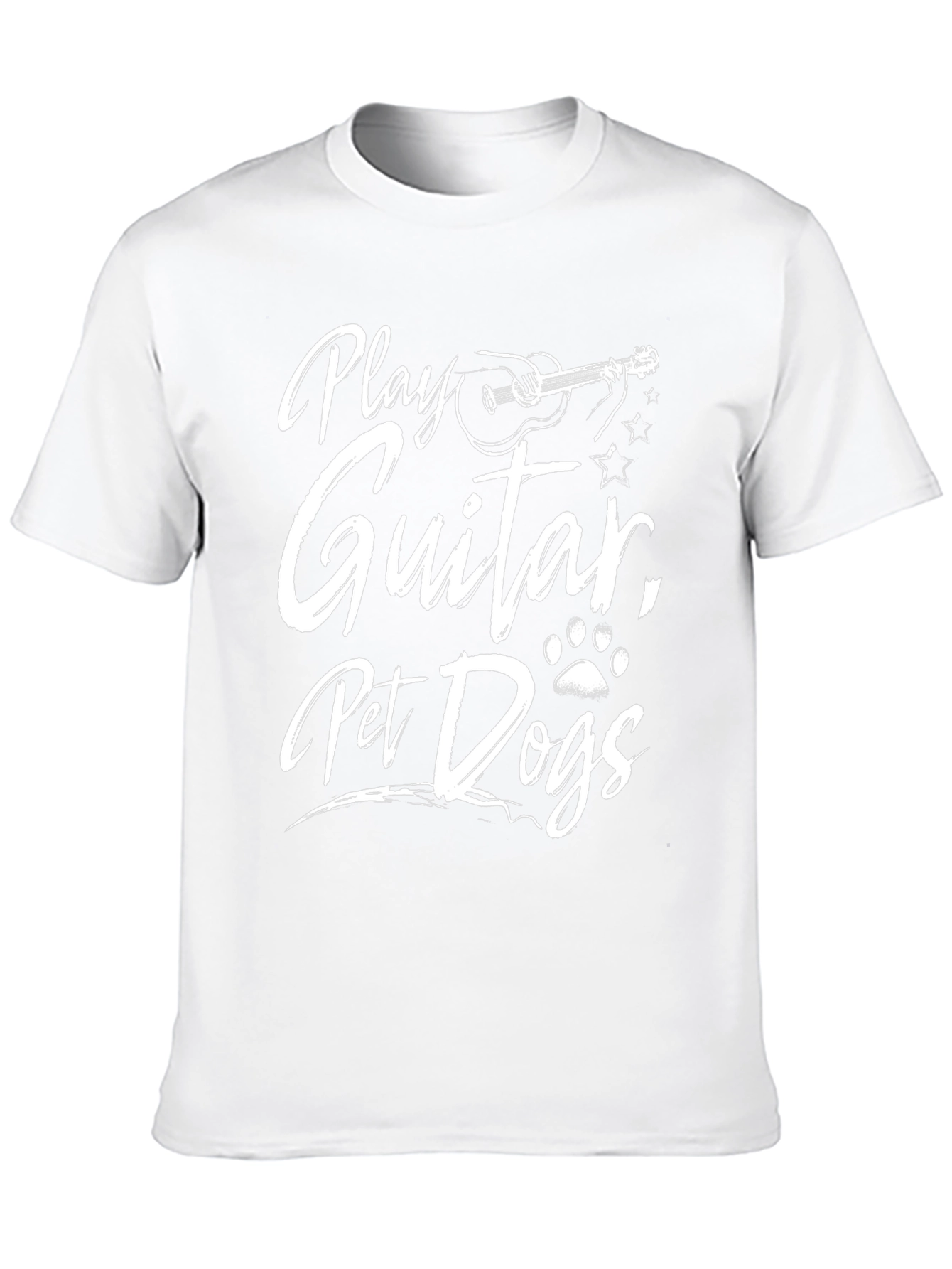 Play Guitar Pet Dogs Graphic T-Shirt