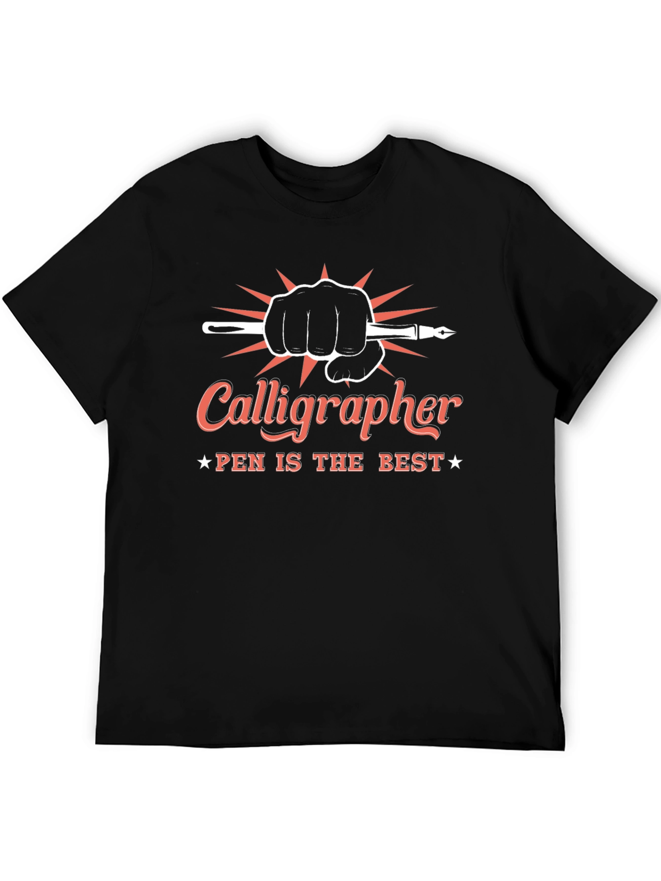 Calligrapher Pen Best Black Graphic T-Shirt