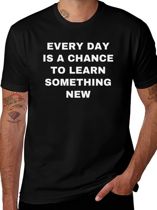 Learn Something New Black T-Shirt