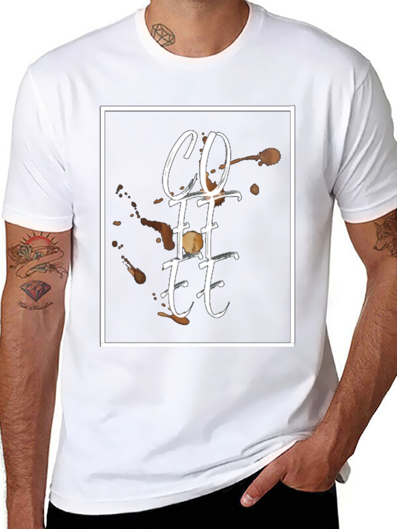 Coffee Graphic Tee - Stylish Black T-Shirt