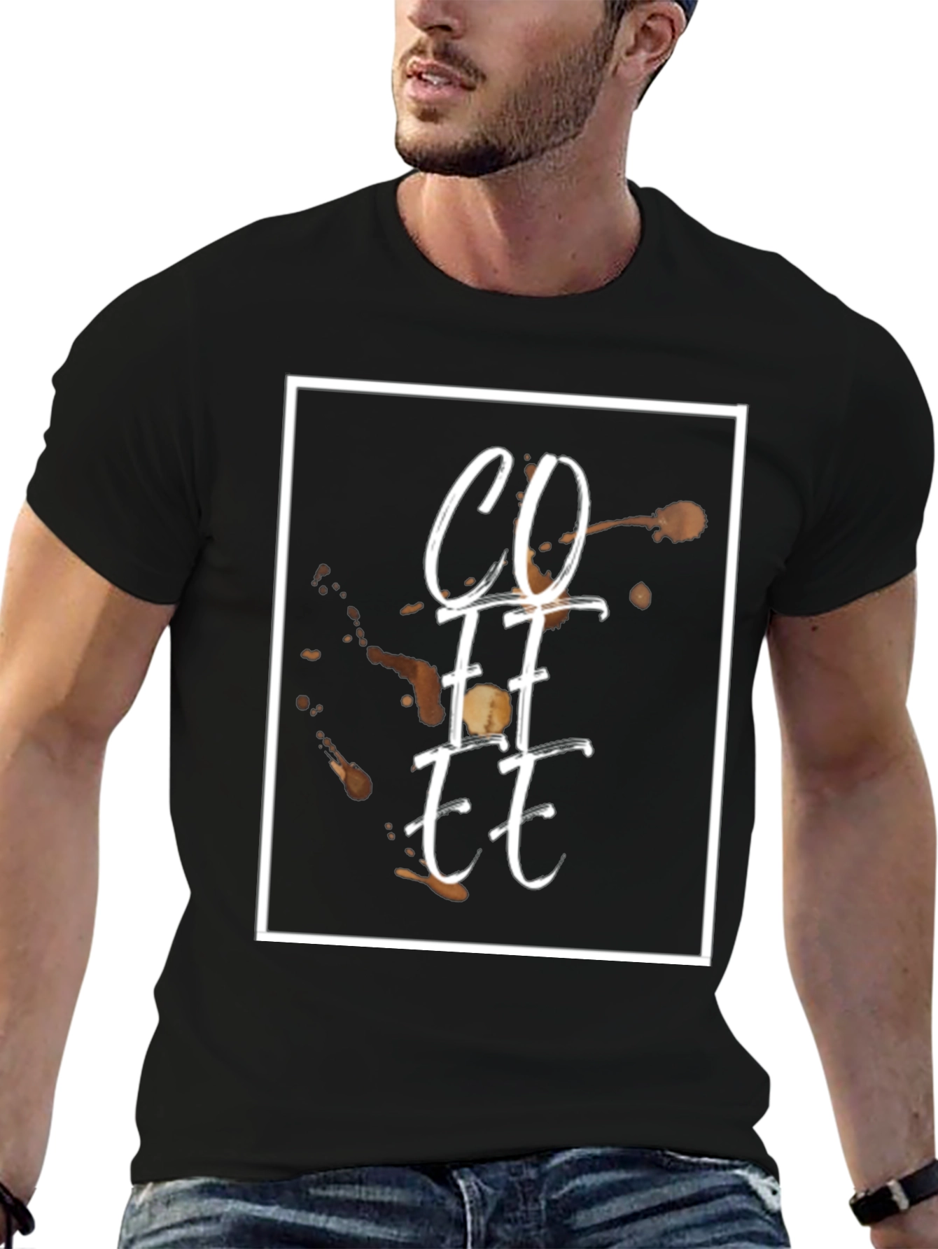 Coffee Graphic Tee - Stylish Black T-Shirt