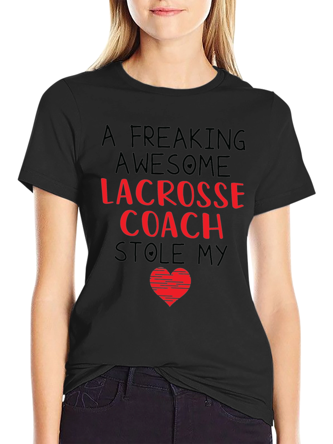 Awesome Lacrosse Coach Stole My Heart T-Shirt