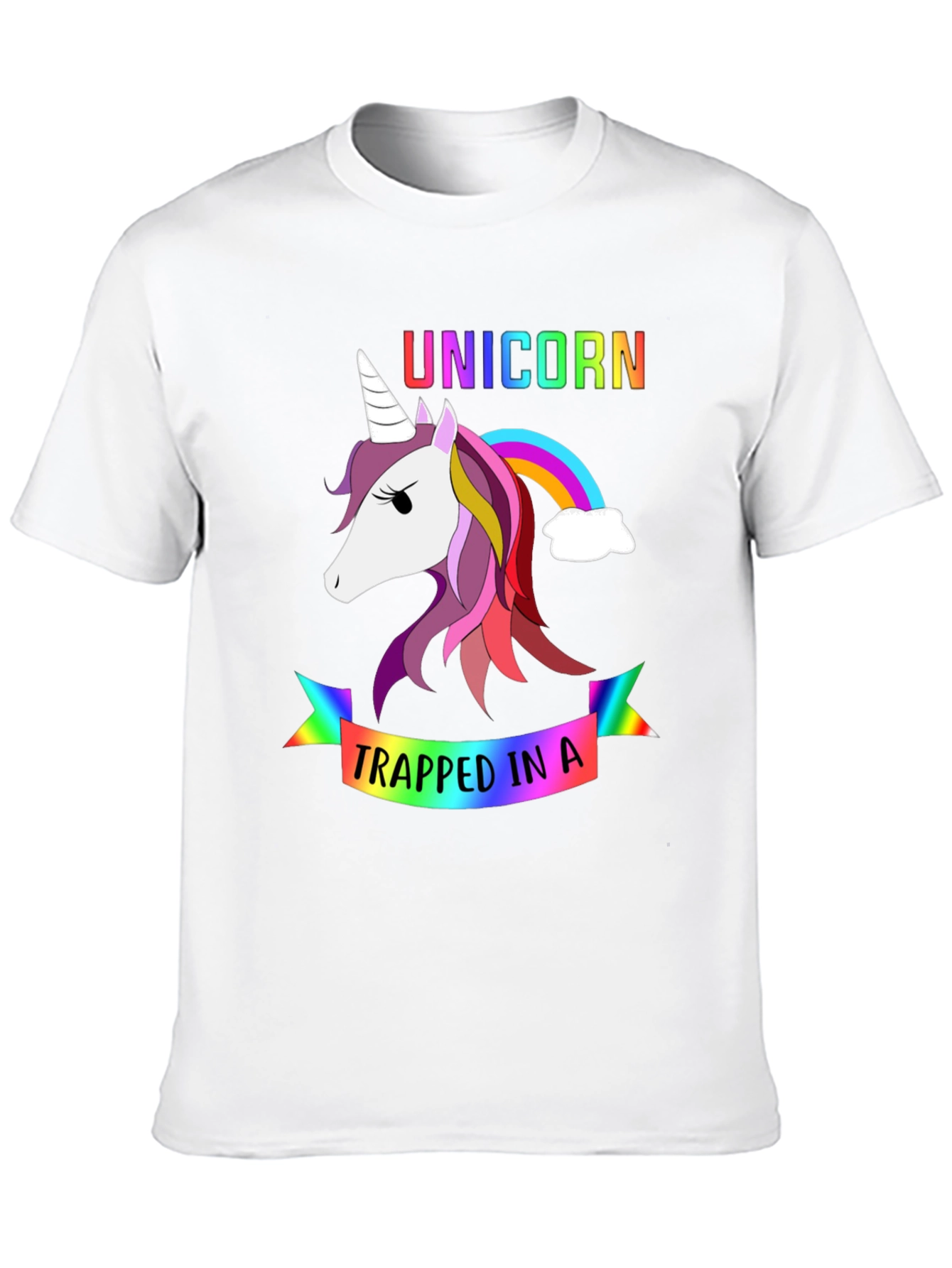 Unicorn Trapped In a Rainbow T-Shirt