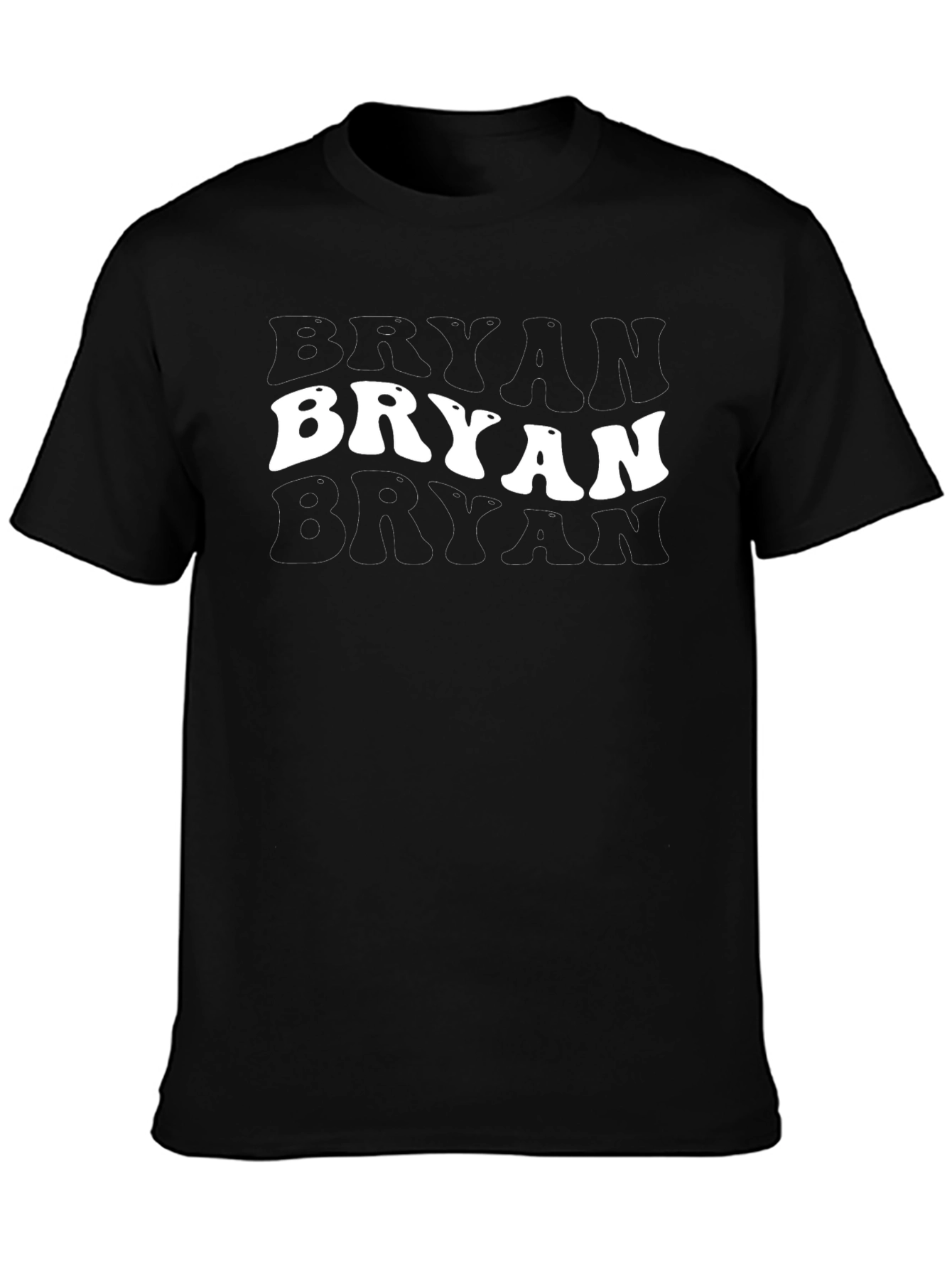 Retro Bryan Graphic Tee - Black