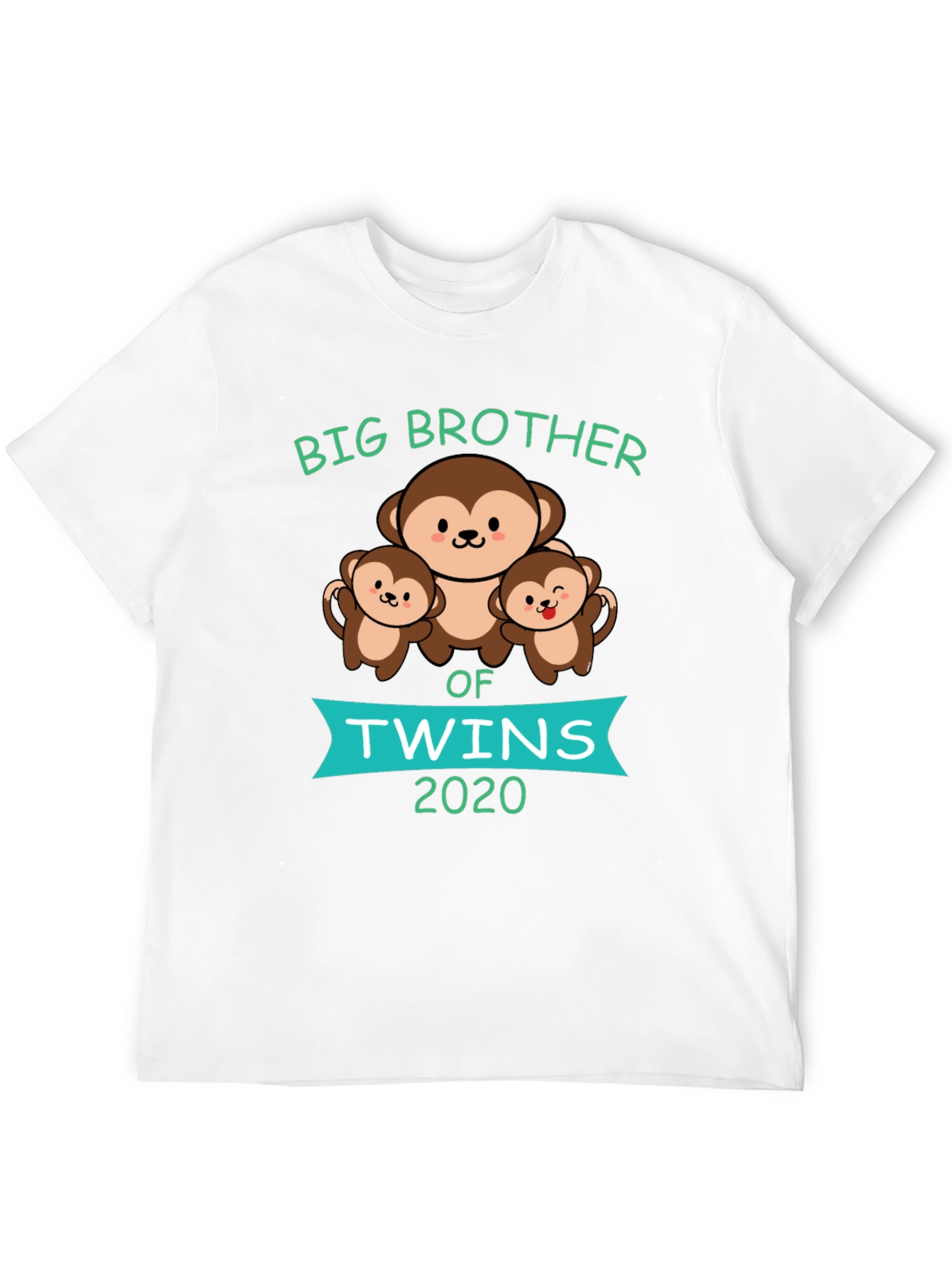 Big Brother of Twins 2020 Monkey T-Shirt