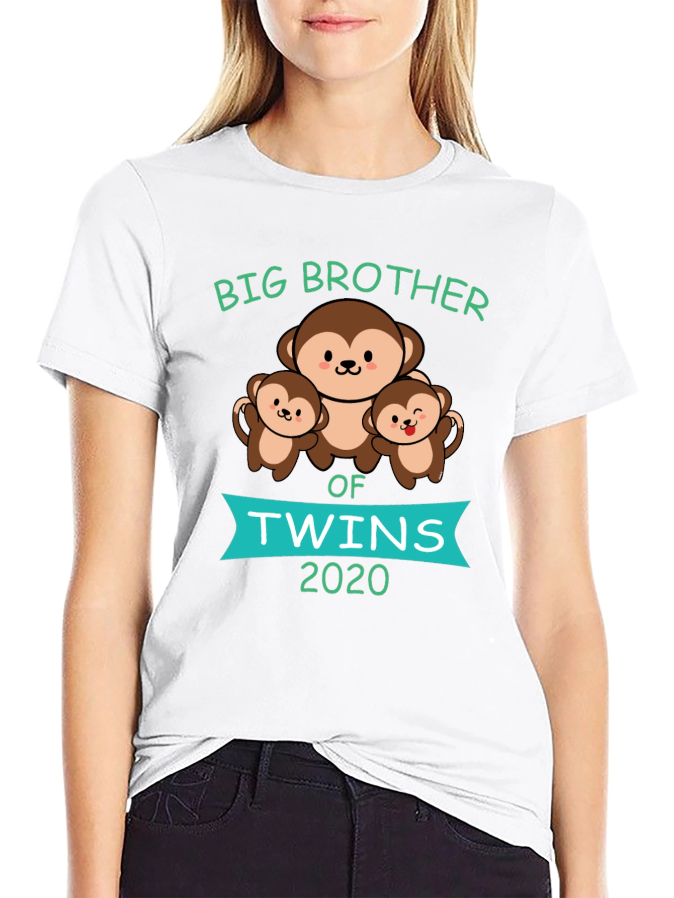 Big Brother of Twins 2020 Monkey T-Shirt