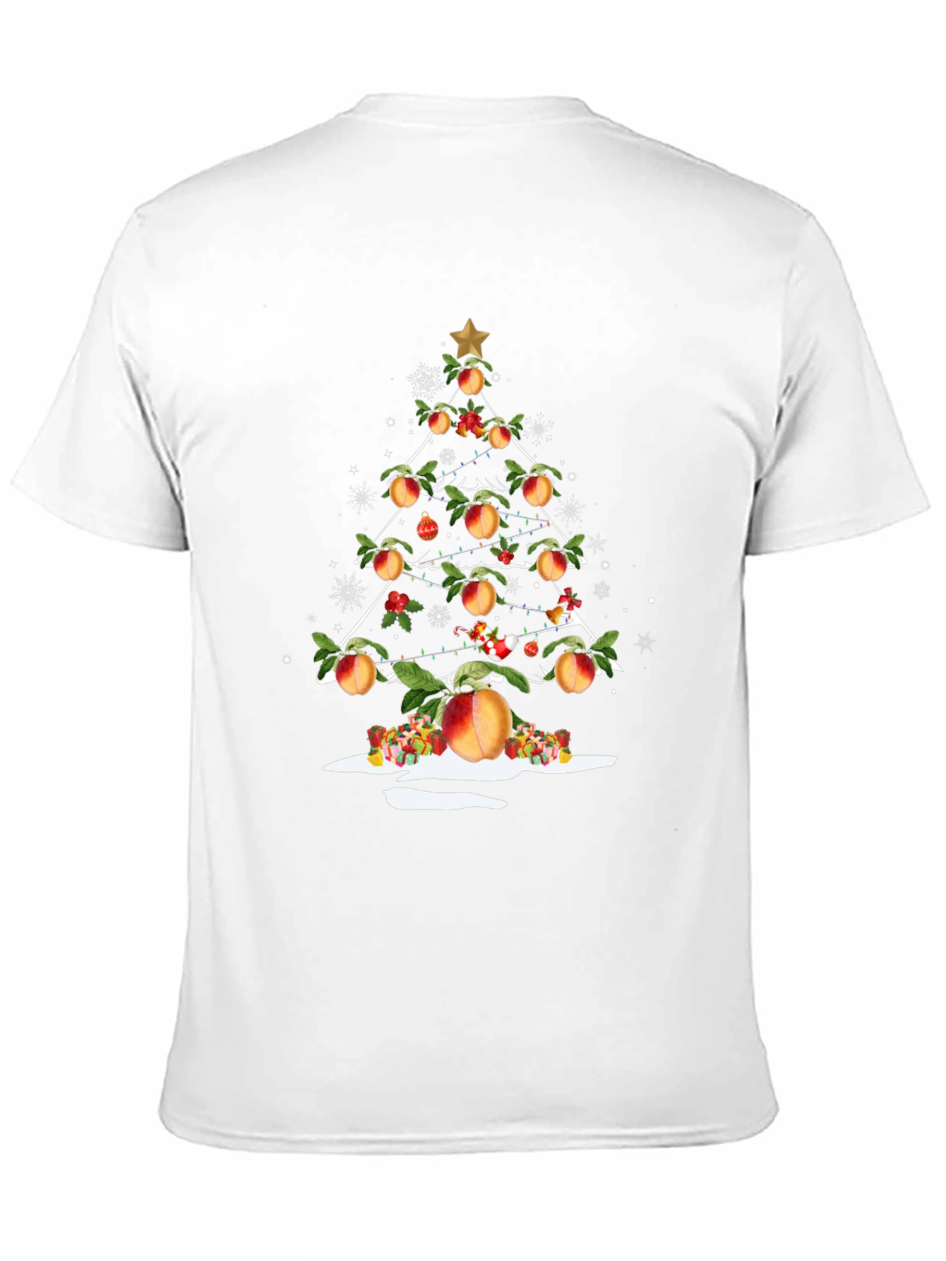 Peachy Christmas Tree Graphic Tee