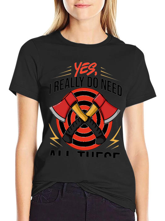 Axe Lover T-Shirt Firefighter Tee