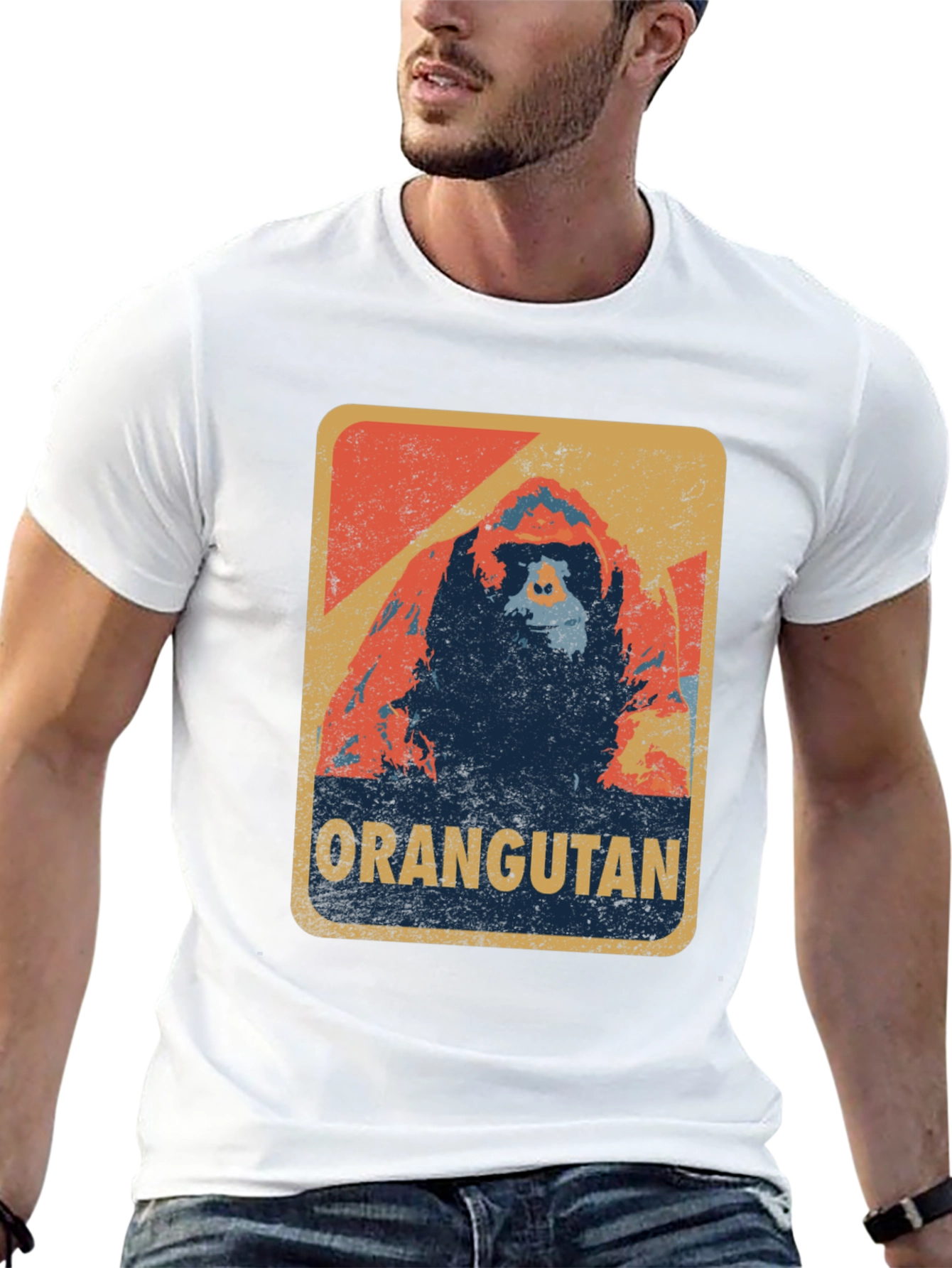 Orangutan Graphic T-Shirt - Retro Style Tee
